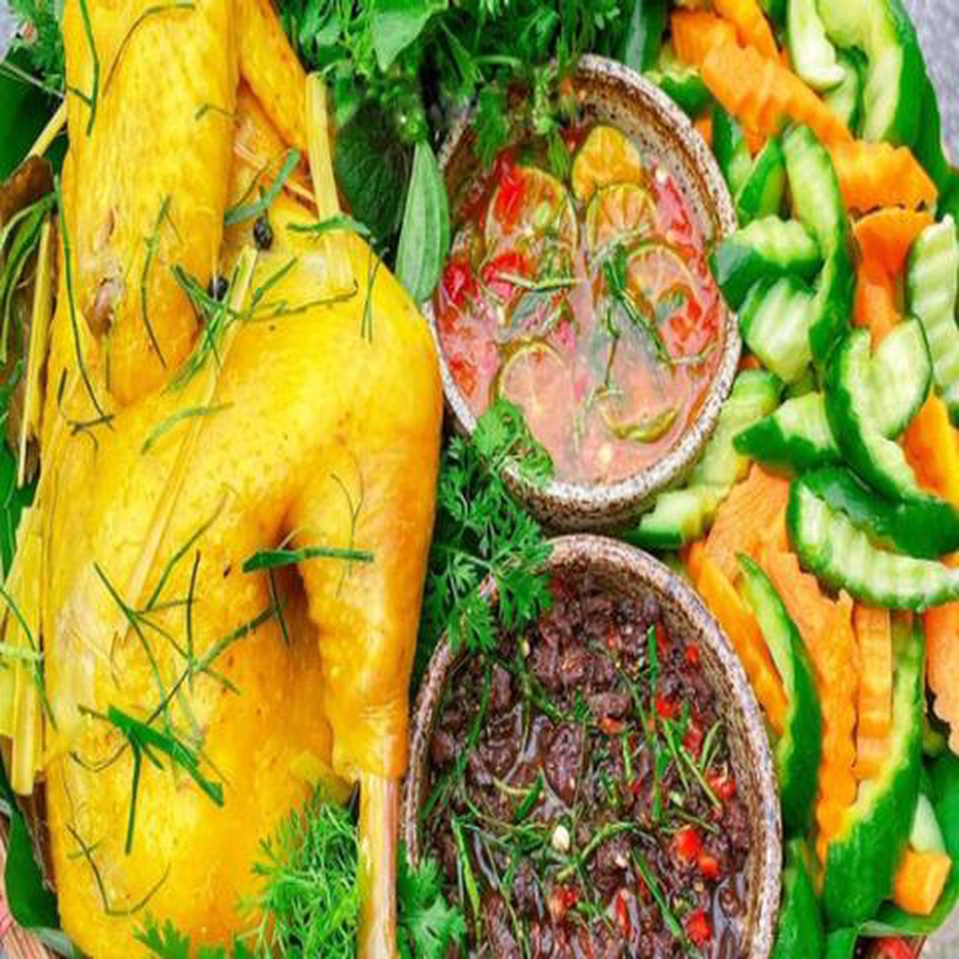 Hình ảnh Gà Ủ Muối Hoa Tiêu Đệ Nhất - Sư Vạn Hạnh 
