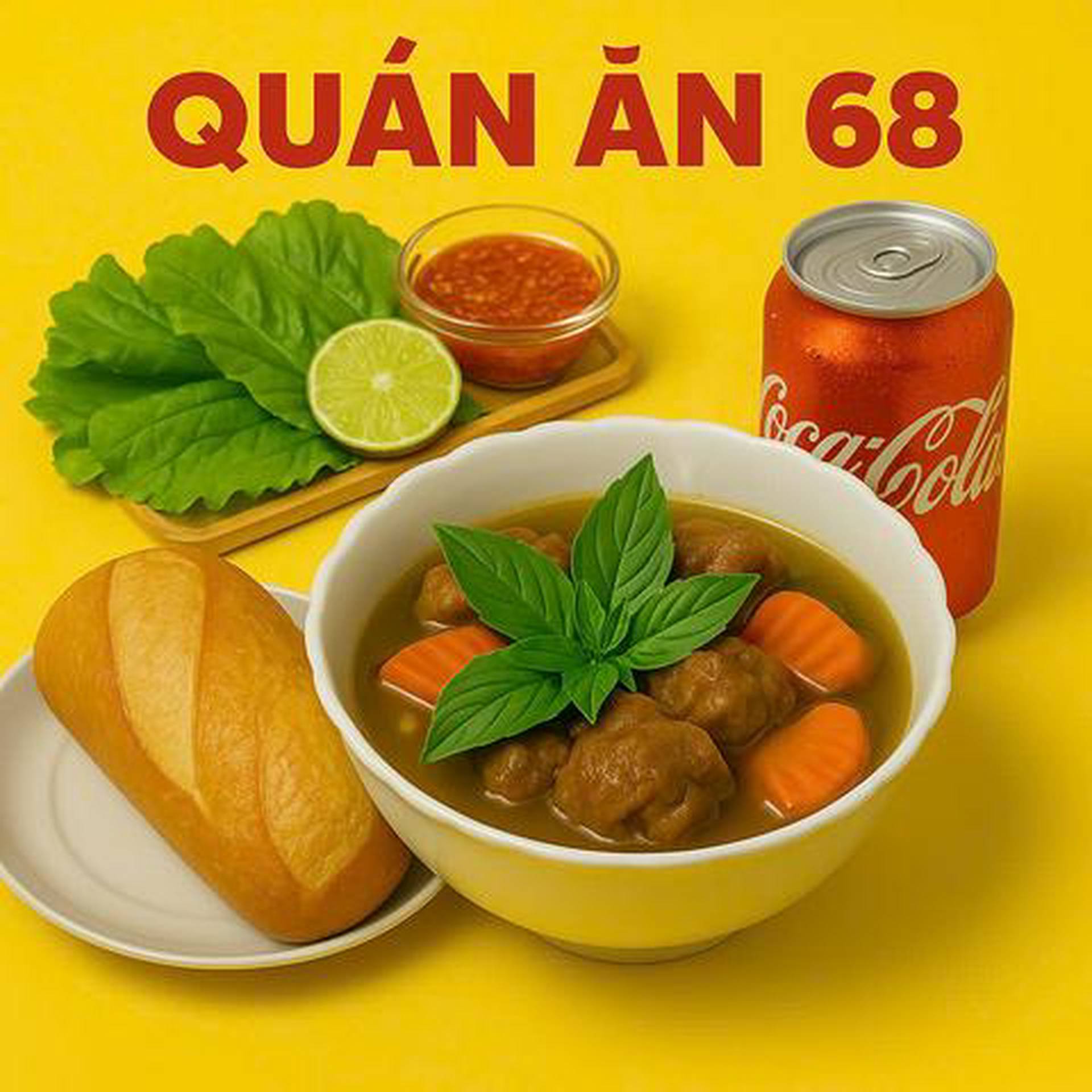 Hình ảnh Quán Ăn 68 - Bò Kho & Bún Chả Giò - Dương Bá Trạc