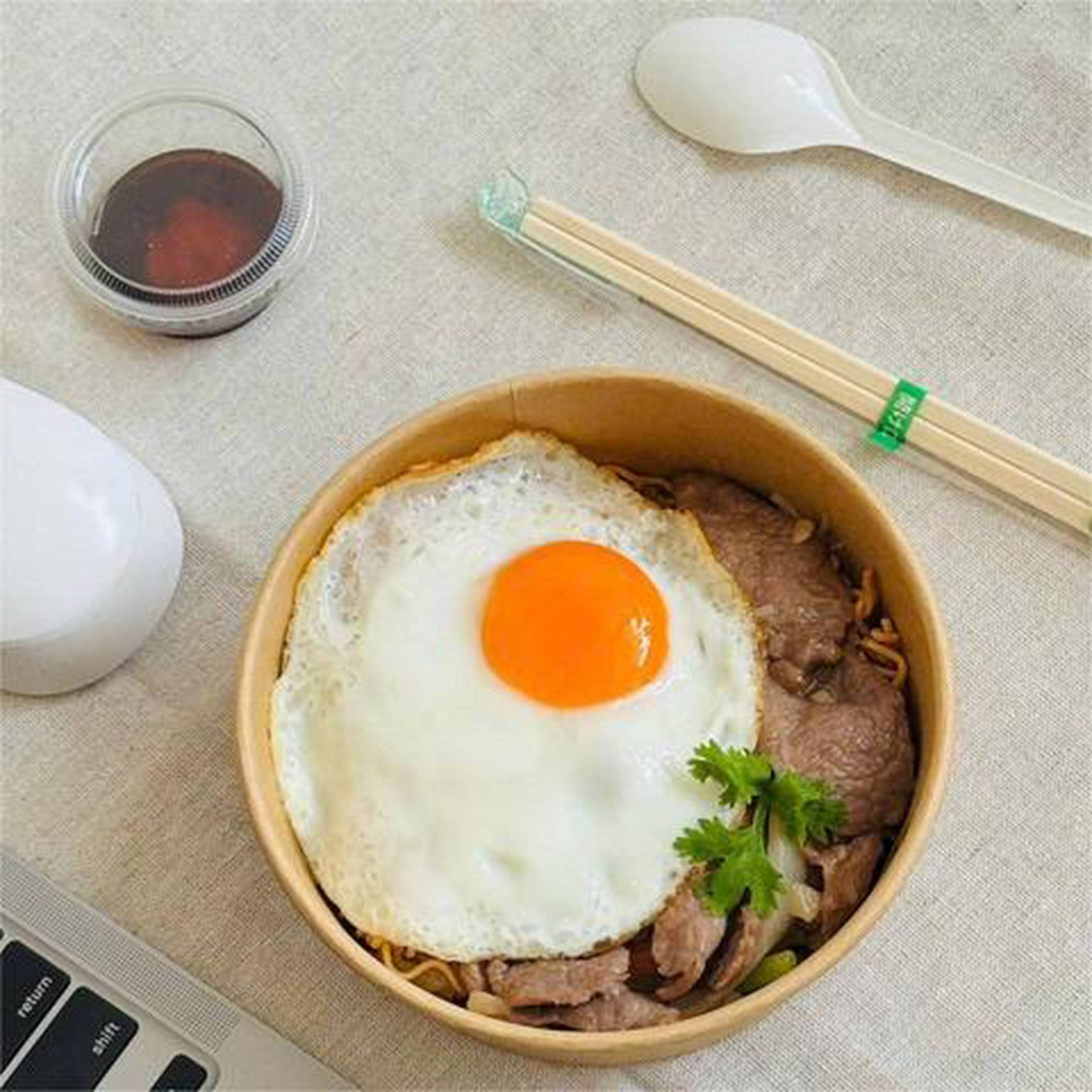Hình ảnh Tiệm Ăn No Nê - Nui, Mì Xào Bò & Rau Má Đậu Xanh - Xóm Đất