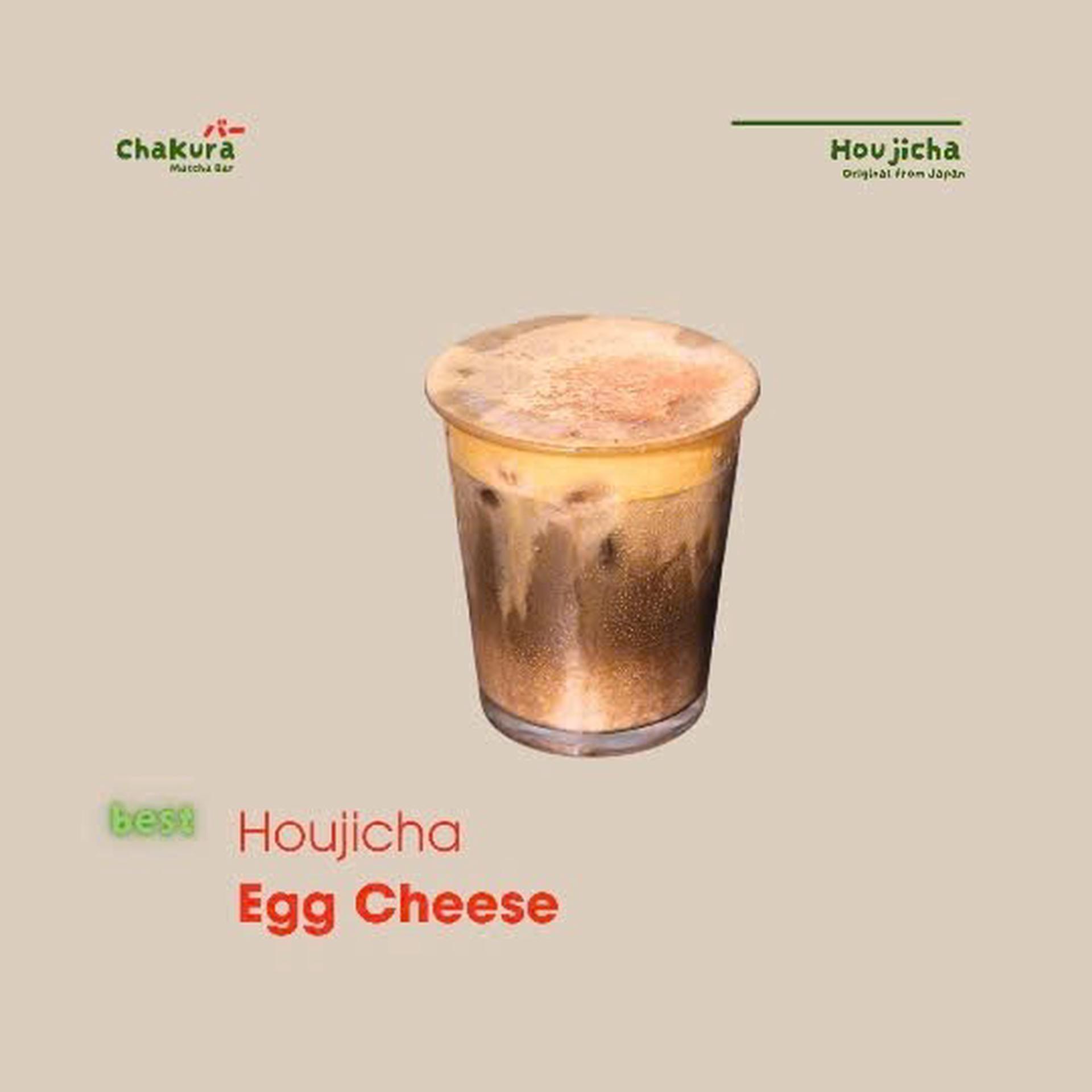 Hình ảnh Egg Houjicha latte