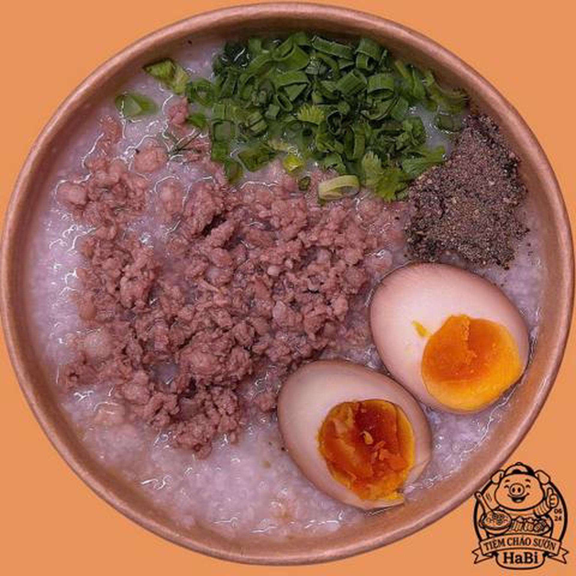 Hình ảnh Cháo trứng ngâm tương
