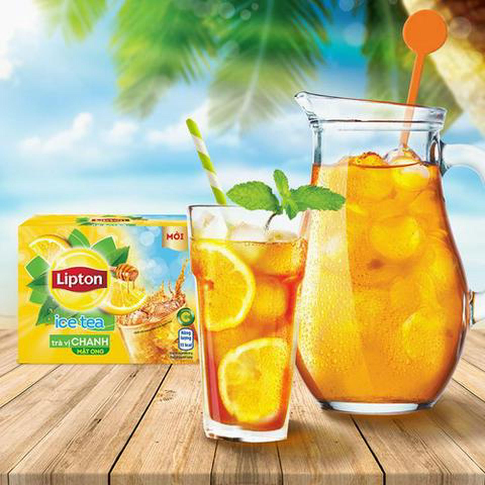 Hình ảnh trà chanh lipton ly lớn