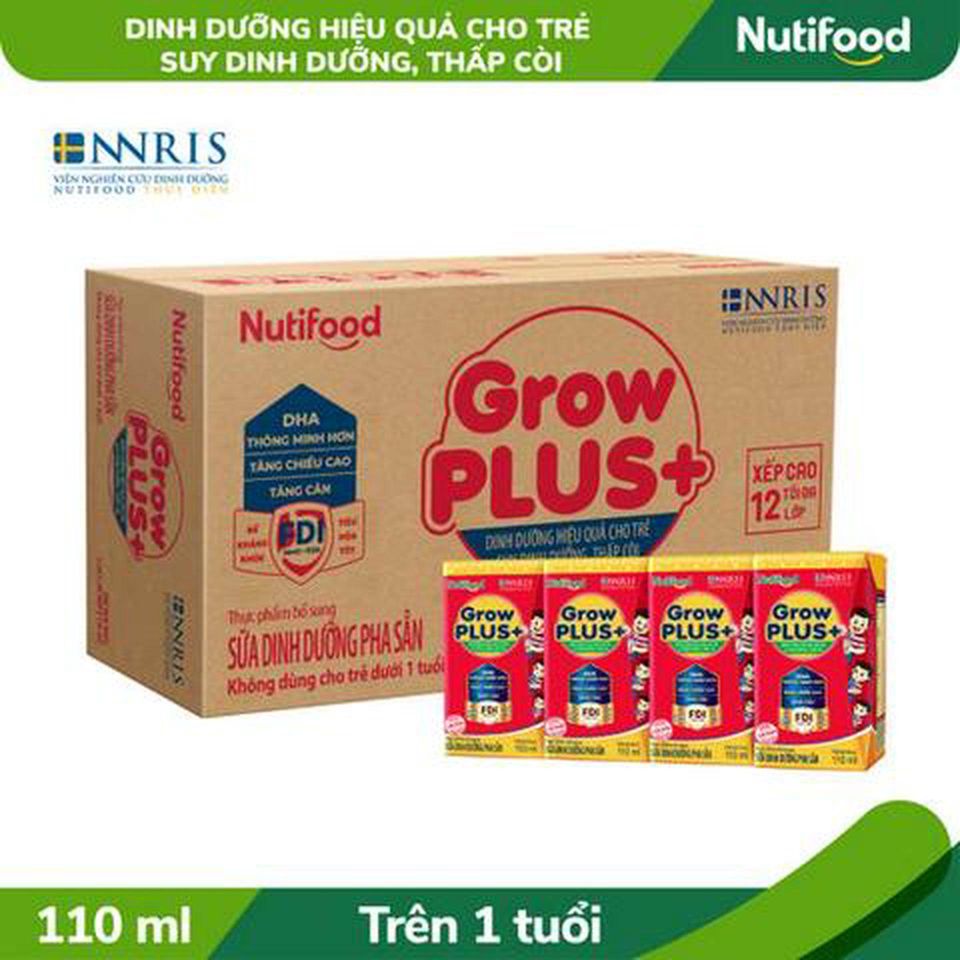 Hình ảnh Thùng 48 Hộp Nutifood GrowPLUS+ Suy Dinh Dưỡng Trên 1 Tuổi 110ml