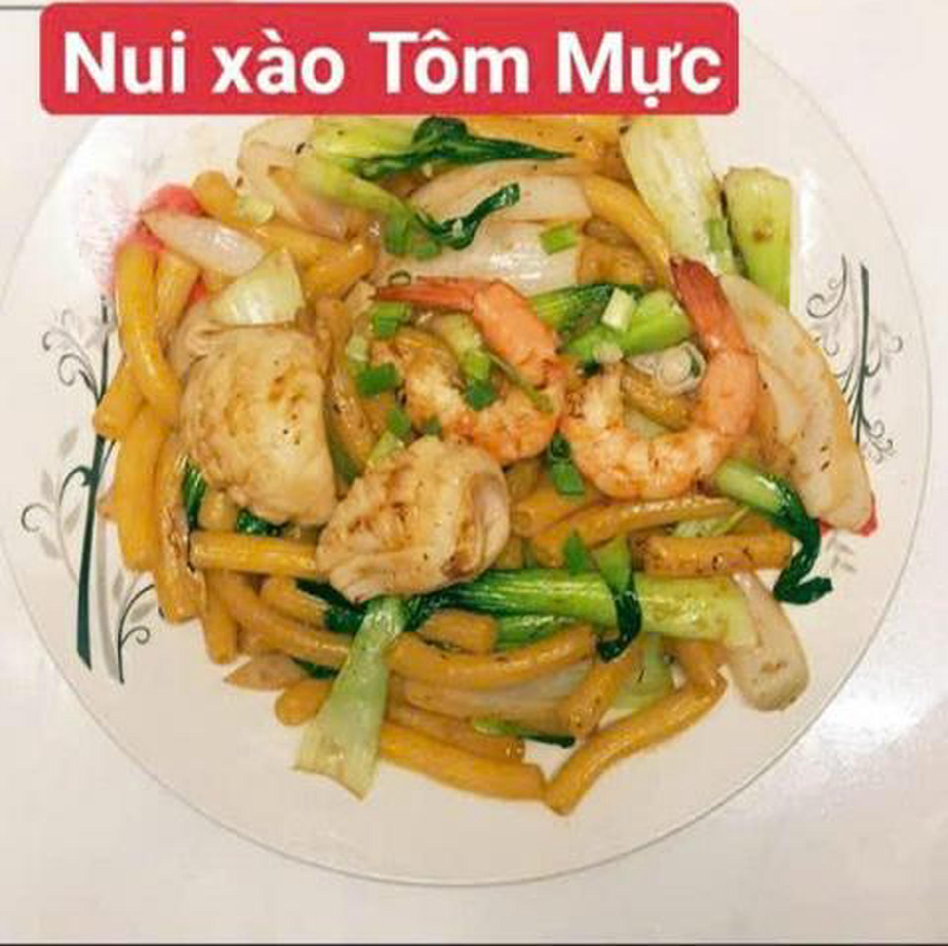 Hình ảnh Nui Xào Tôm Mực 