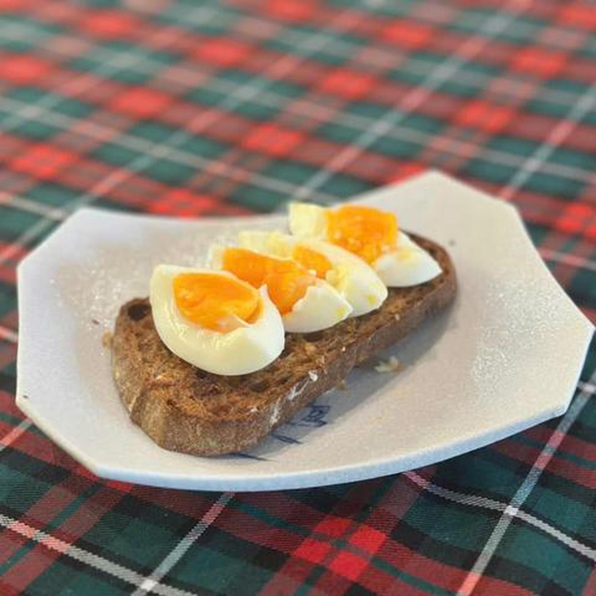 Hình ảnh Sourdough garlic + Egg