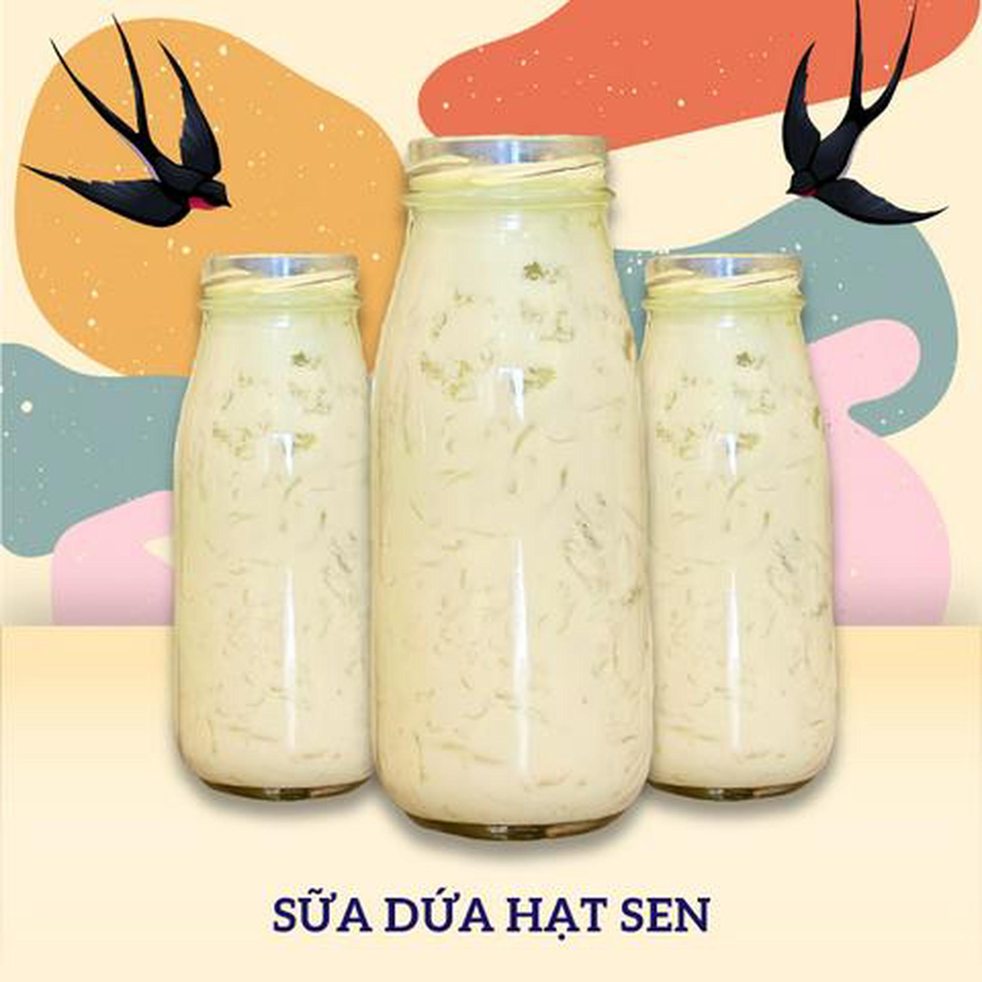 Hình ảnh Yến chưng sữa dứa hạt sen