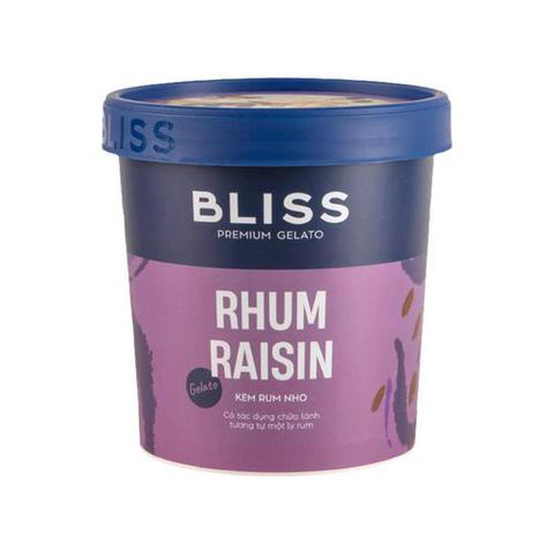 Hình ảnh Kem Rum Nho 473ml Bliss Premium Gelato