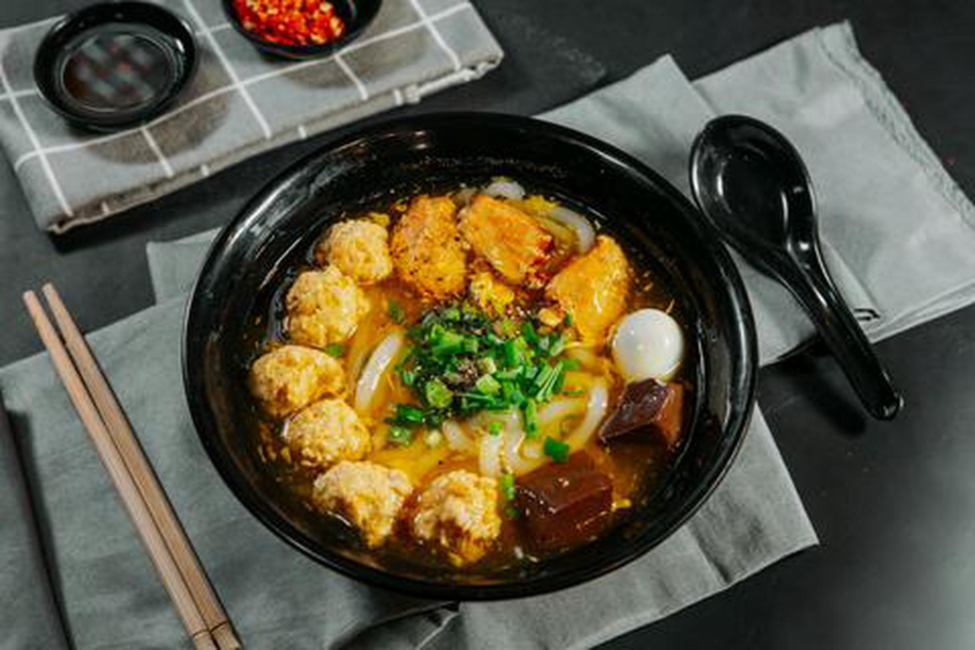 Hình ảnh Bánh canh cúm - thịt viên