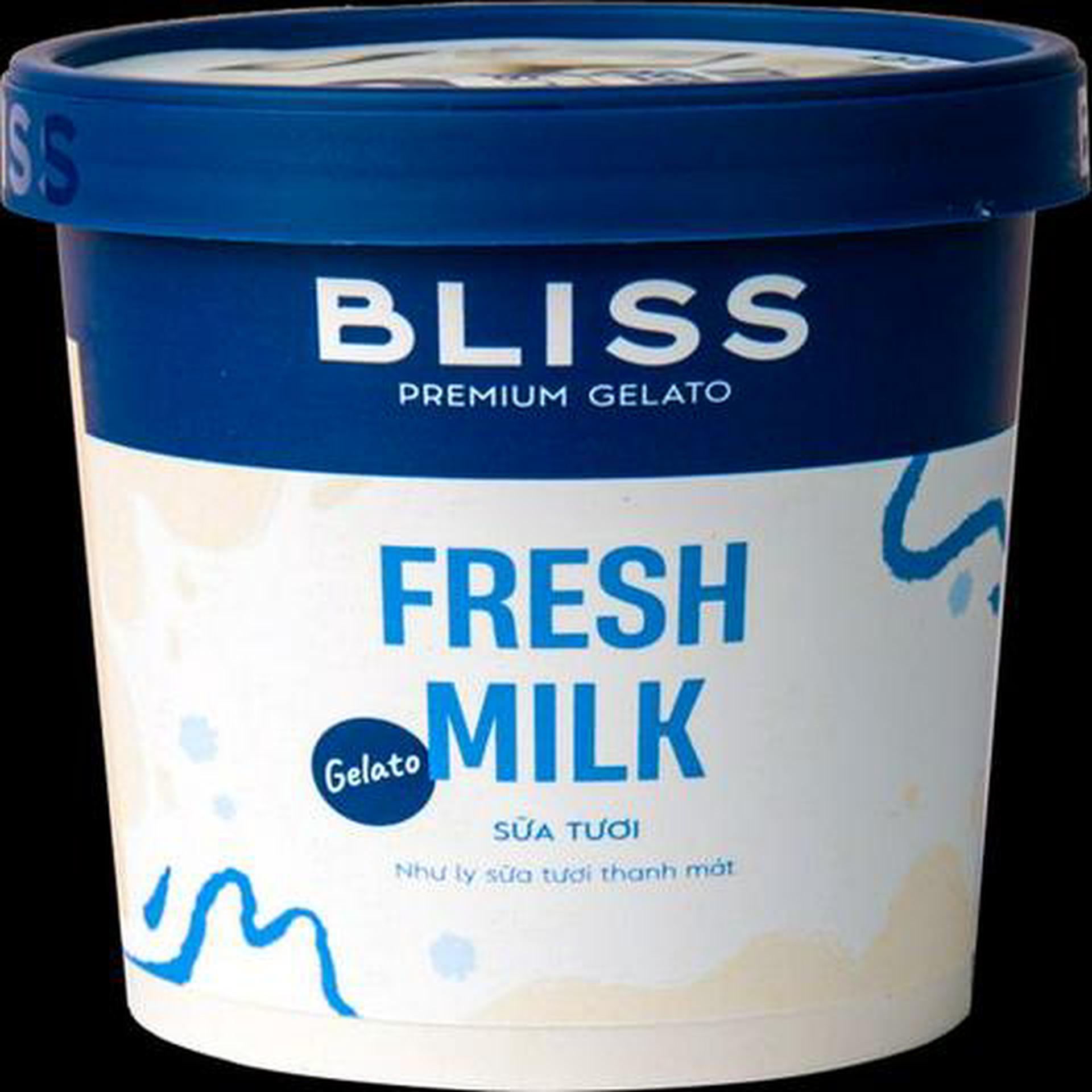 Hình ảnh Kem Sữa Tươi 473ml Bliss Premium Gelato