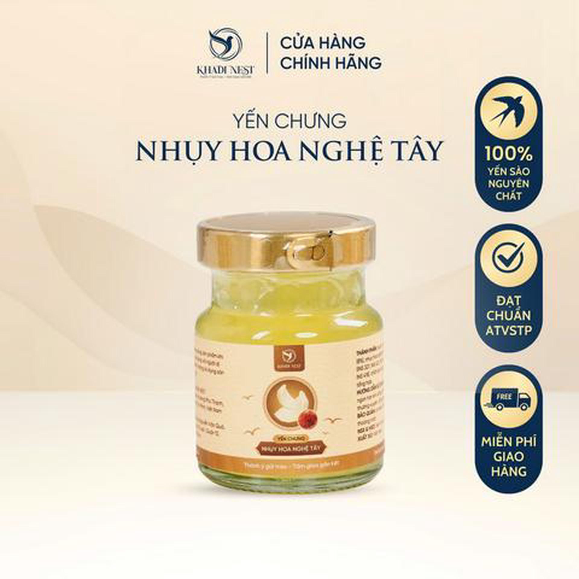Hình ảnh Yến chưng nhụy hoa nghệ tây - 1 hũ