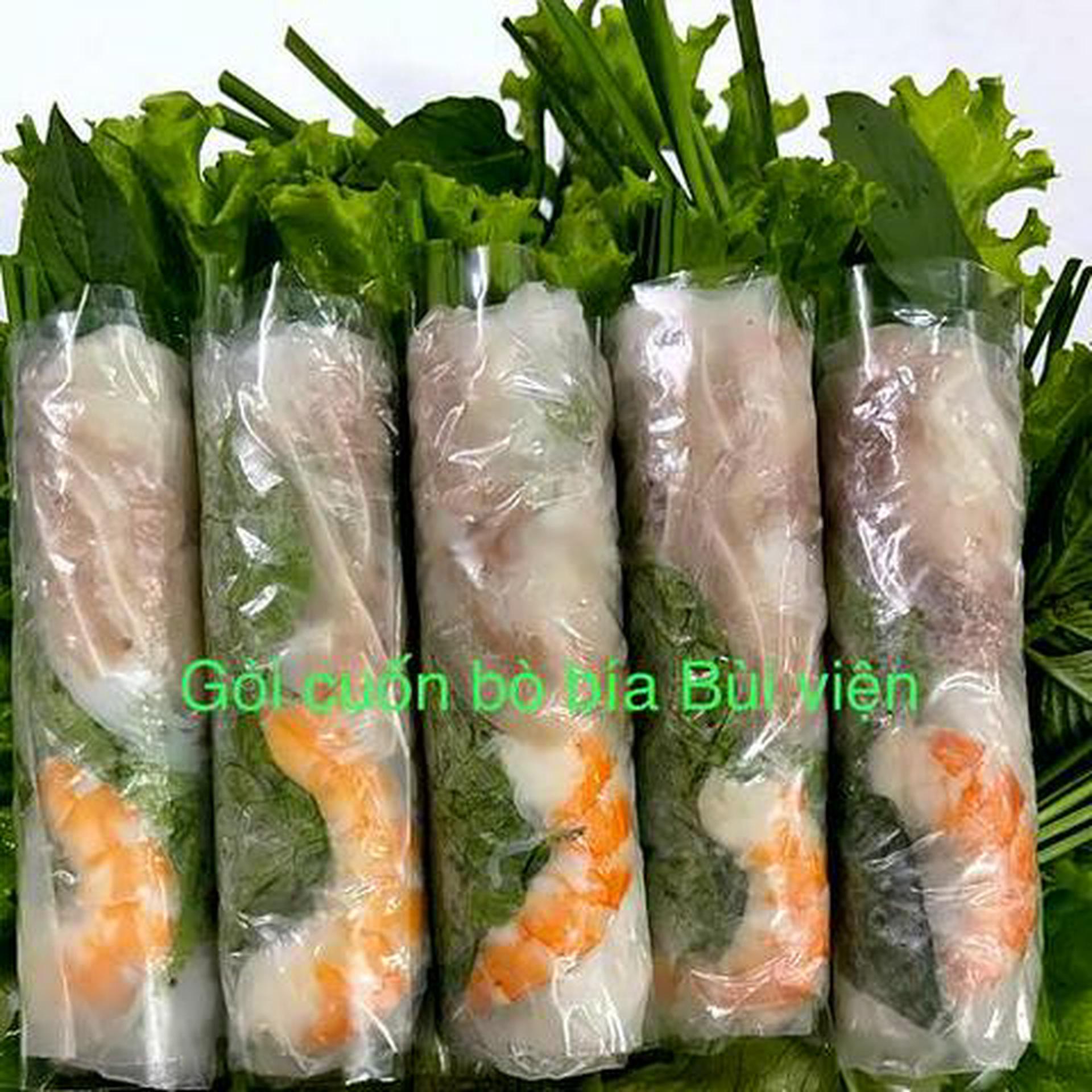 Hình ảnh ComBo 5 cuốn gỏi tôm và tai heo