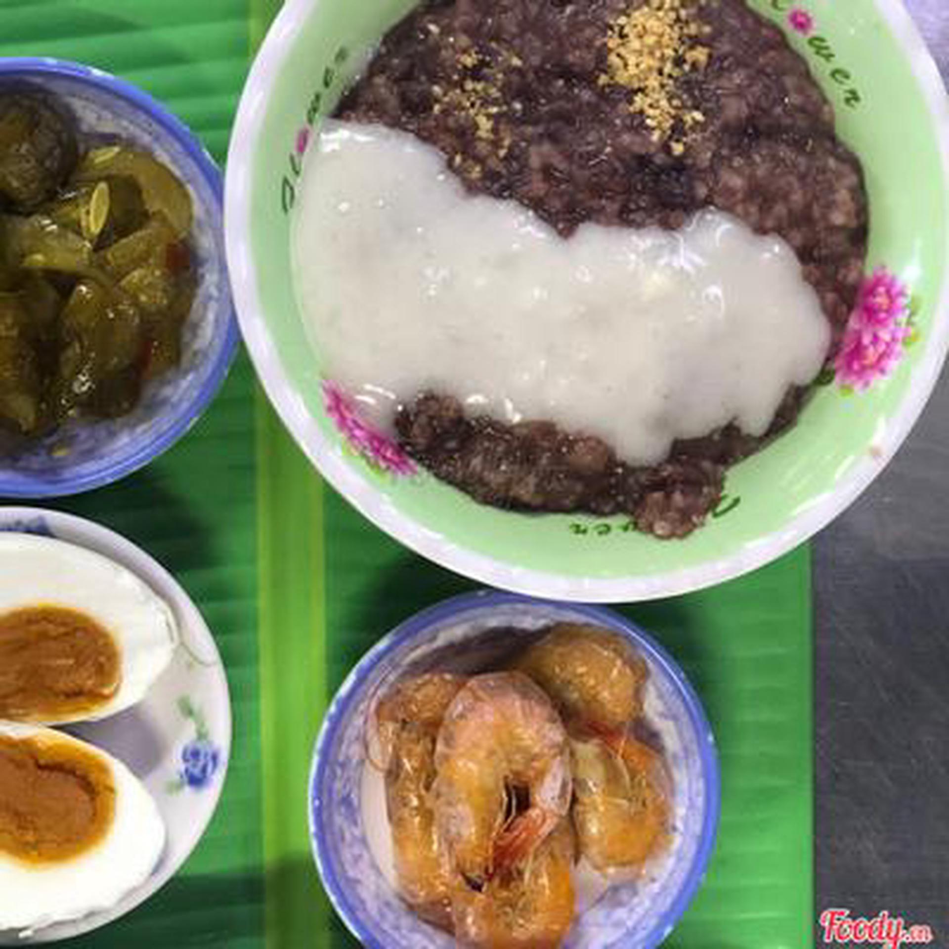 Hình ảnh Cháo đậu - tôm rang - dưa muối cải mặn