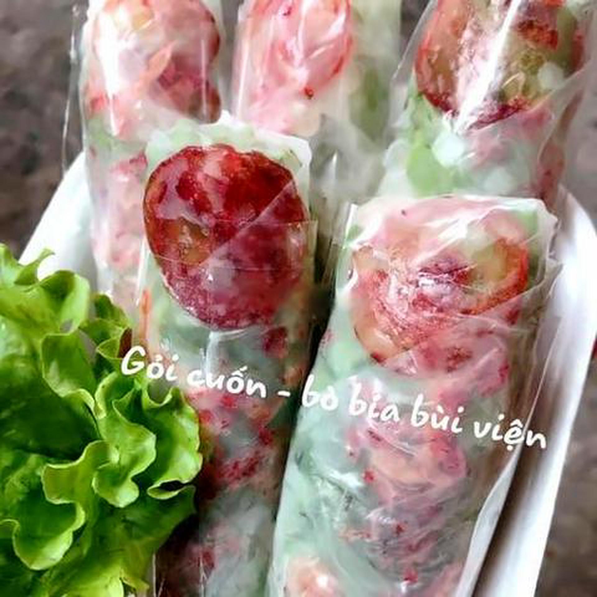 Hình ảnh 10 cuốn bò bía - 1 ly nước bất kì