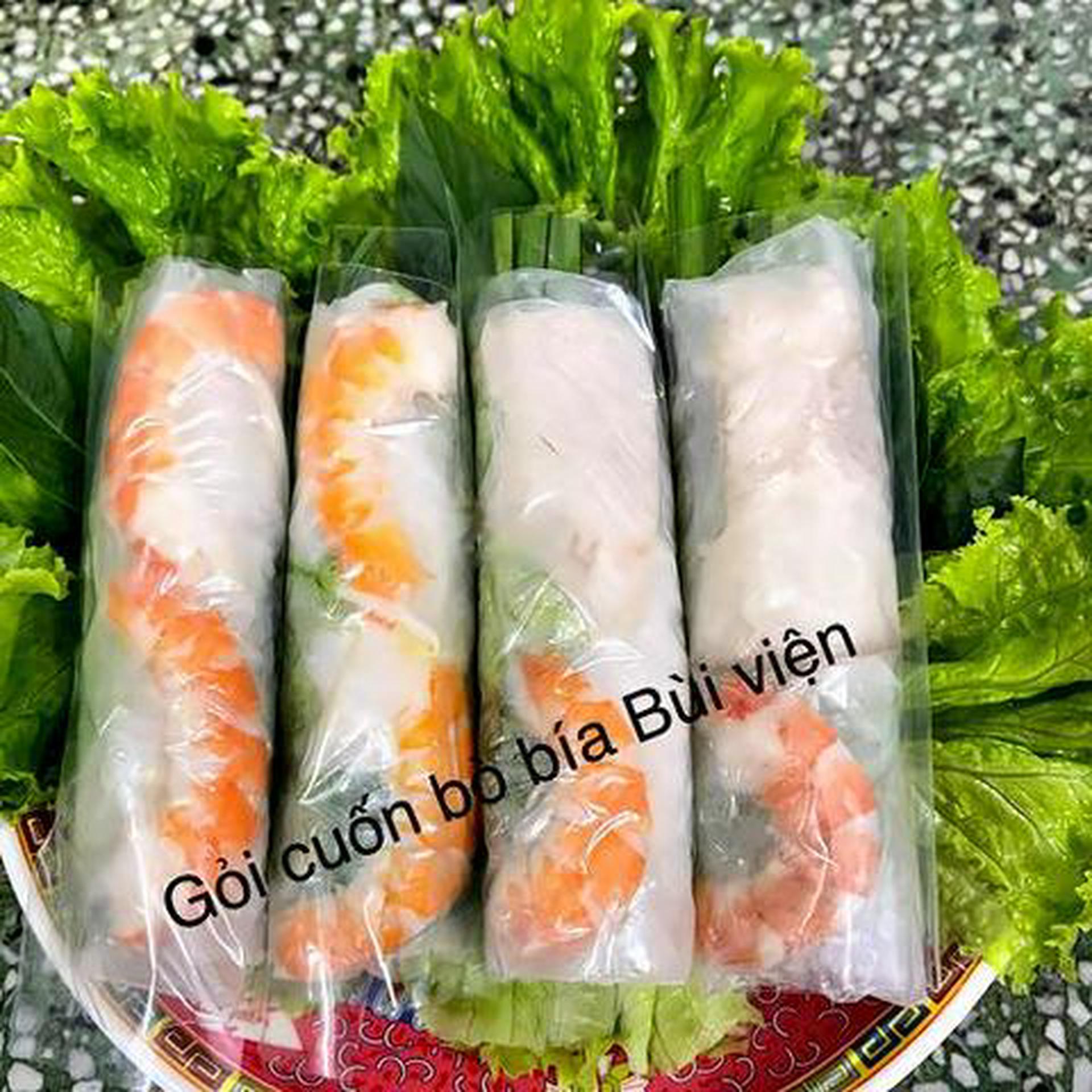 Hình ảnh ComBo 10 Cuốn (5) cuốn gỏi cuốn tôm thịt - (5) cuốn gỏi cuốn tôm