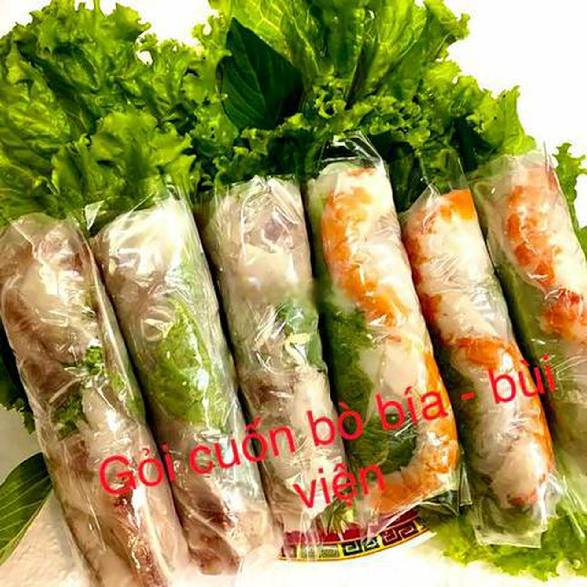 Hình ảnh ComBo 10 Cuốn (5) cuốn gỏi tai heo - (5)cuốn gỏi cuốn tôm