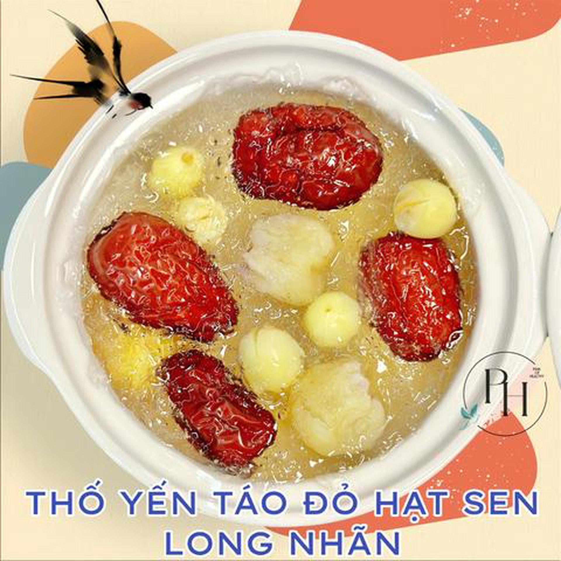 Hình ảnh Thố yến táo đỏ hạt sen long nhãn