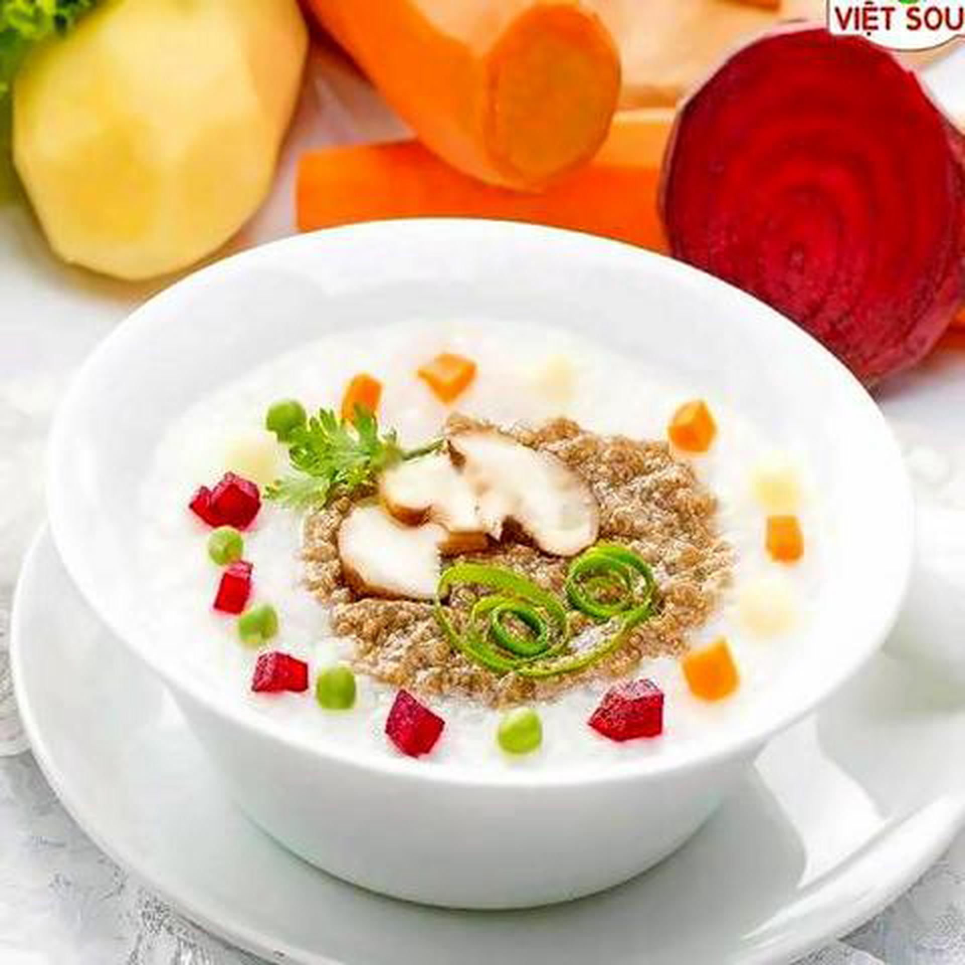 Hình ảnh Cháo Gà nấm Đông cô
