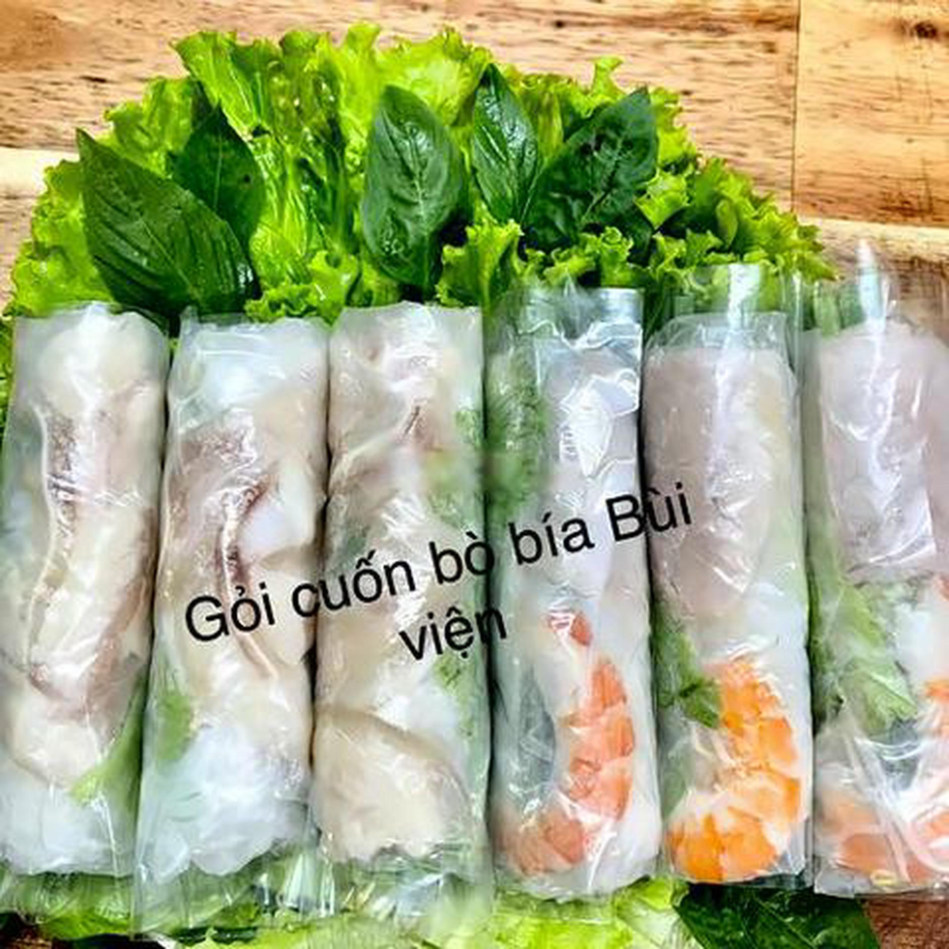 Hình ảnh ComBo 10 Cuốn (5) cuốn gỏi cuốn tôm thịt - (5) cuốn tai heo