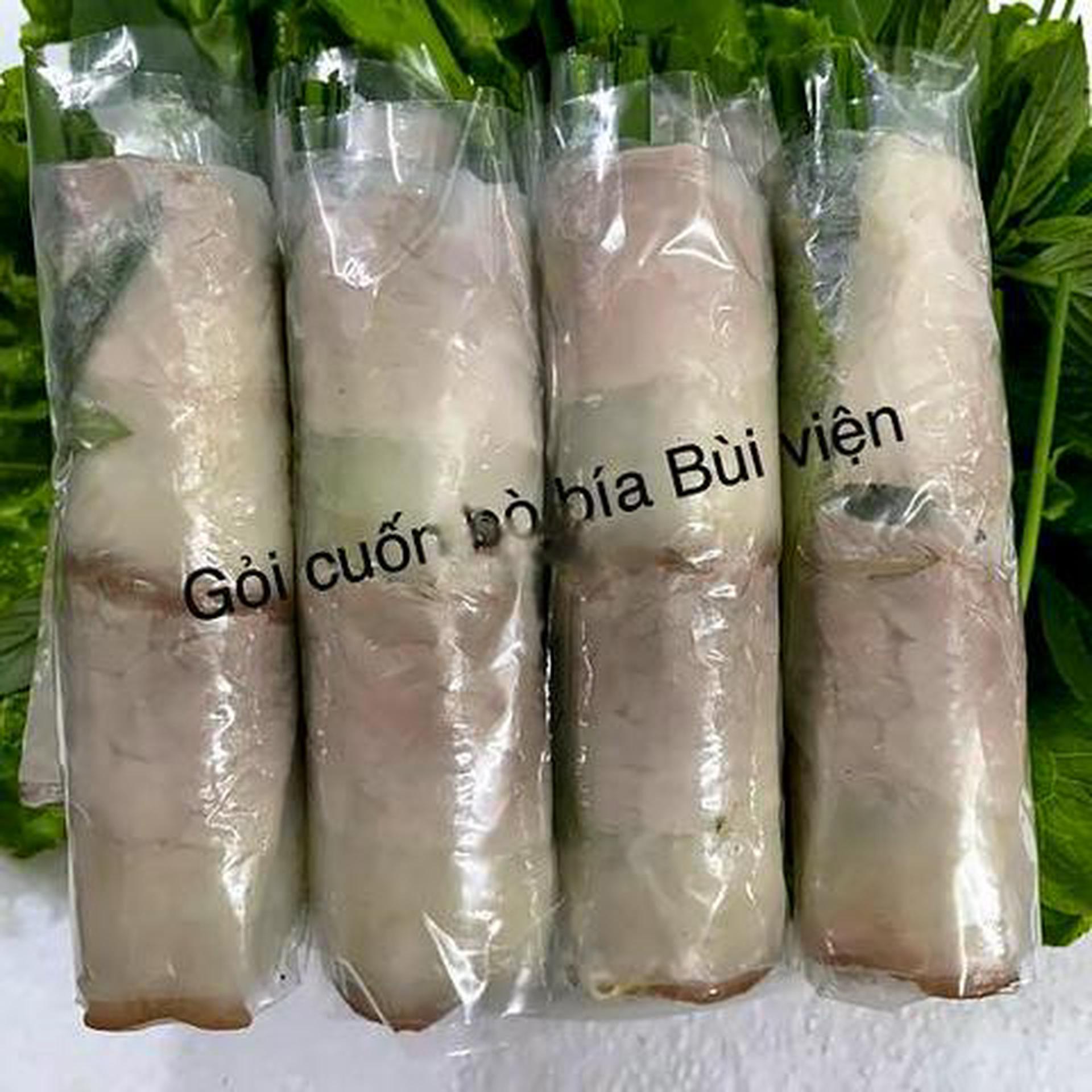 Hình ảnh ComBo 15 Cuốn Gỏi thịt không - Kèm 1 chai nước  sâm nhà nấu