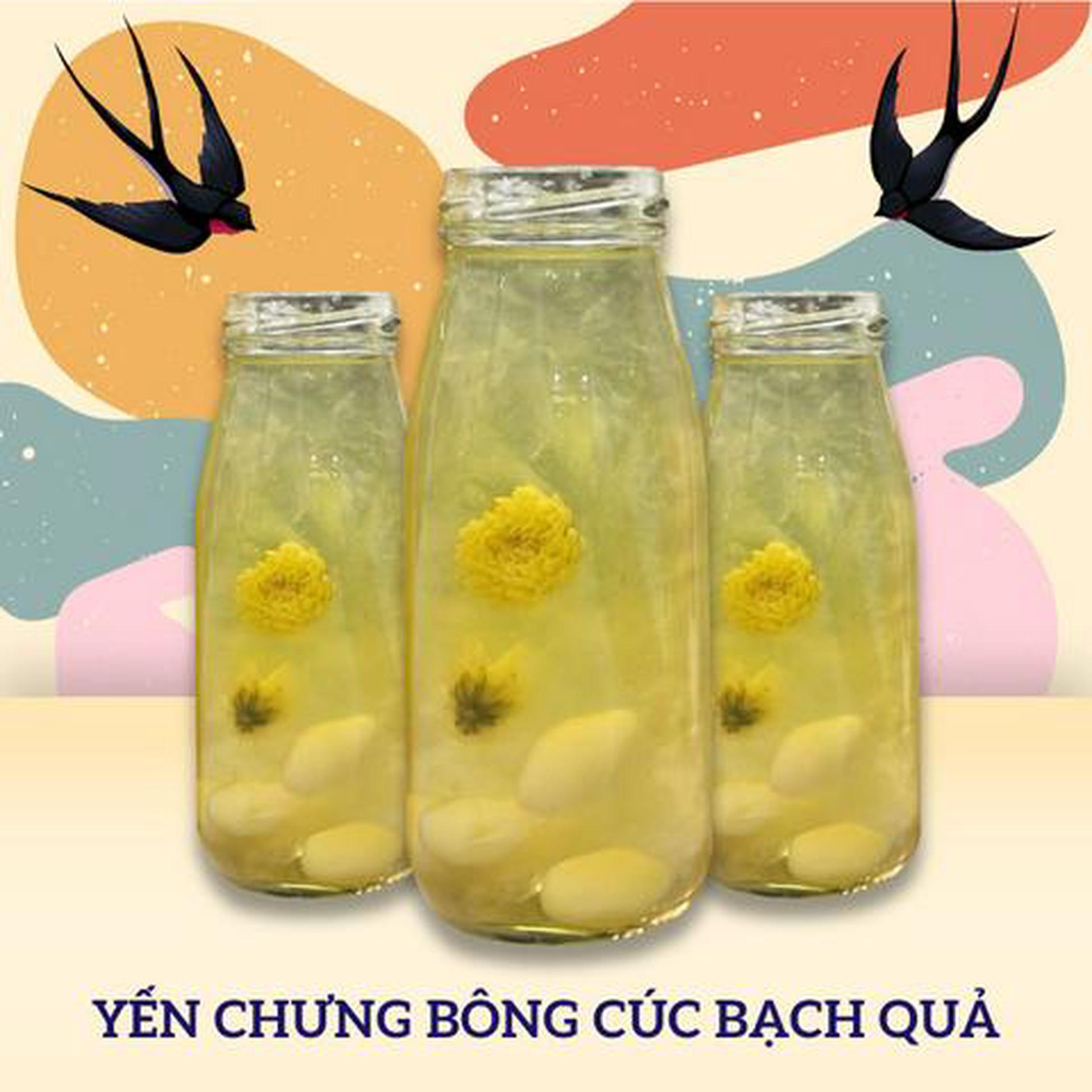 Hình ảnh Yến chưng bông cúc bạch quả
