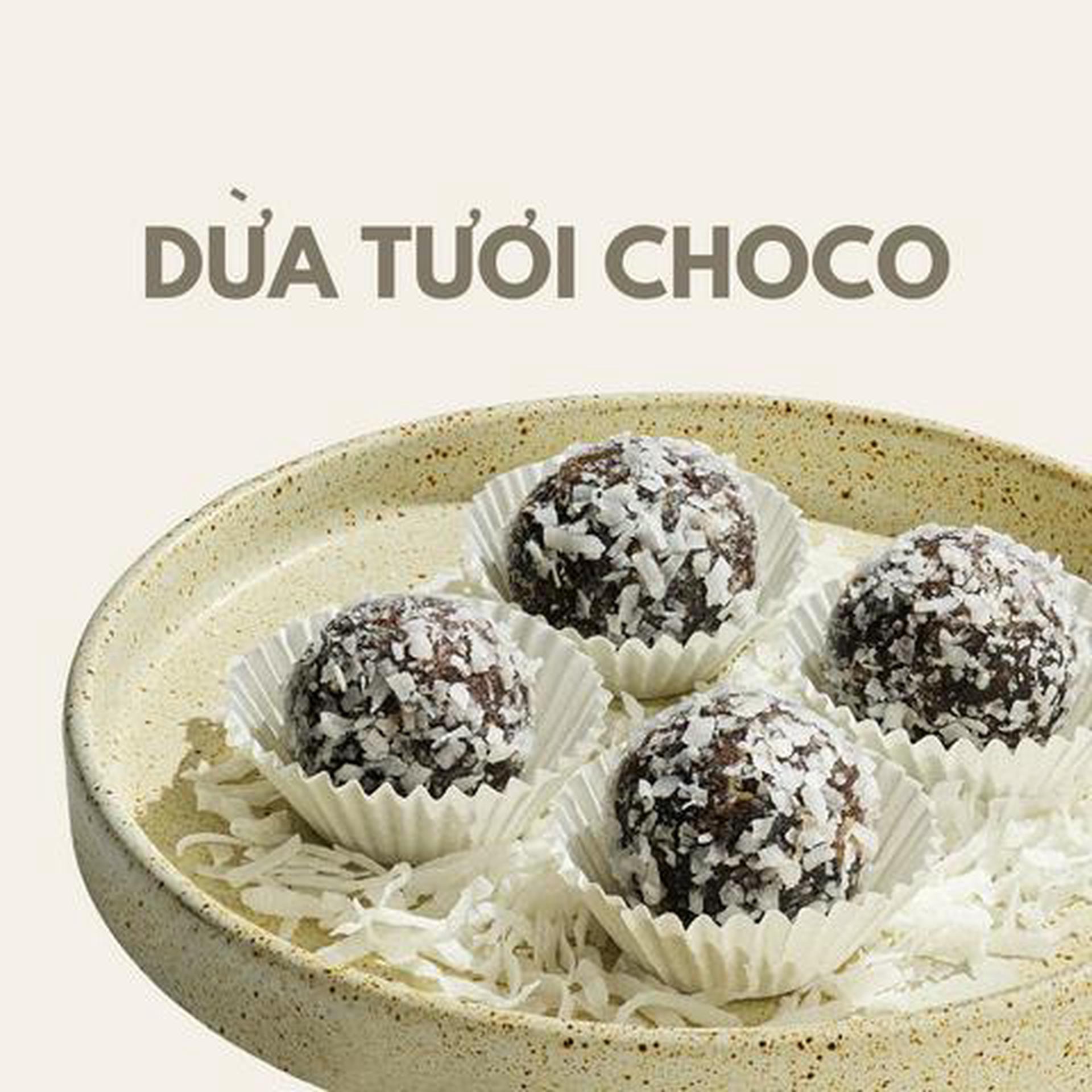 Hình ảnh Dừa tươi choco (4 viên)