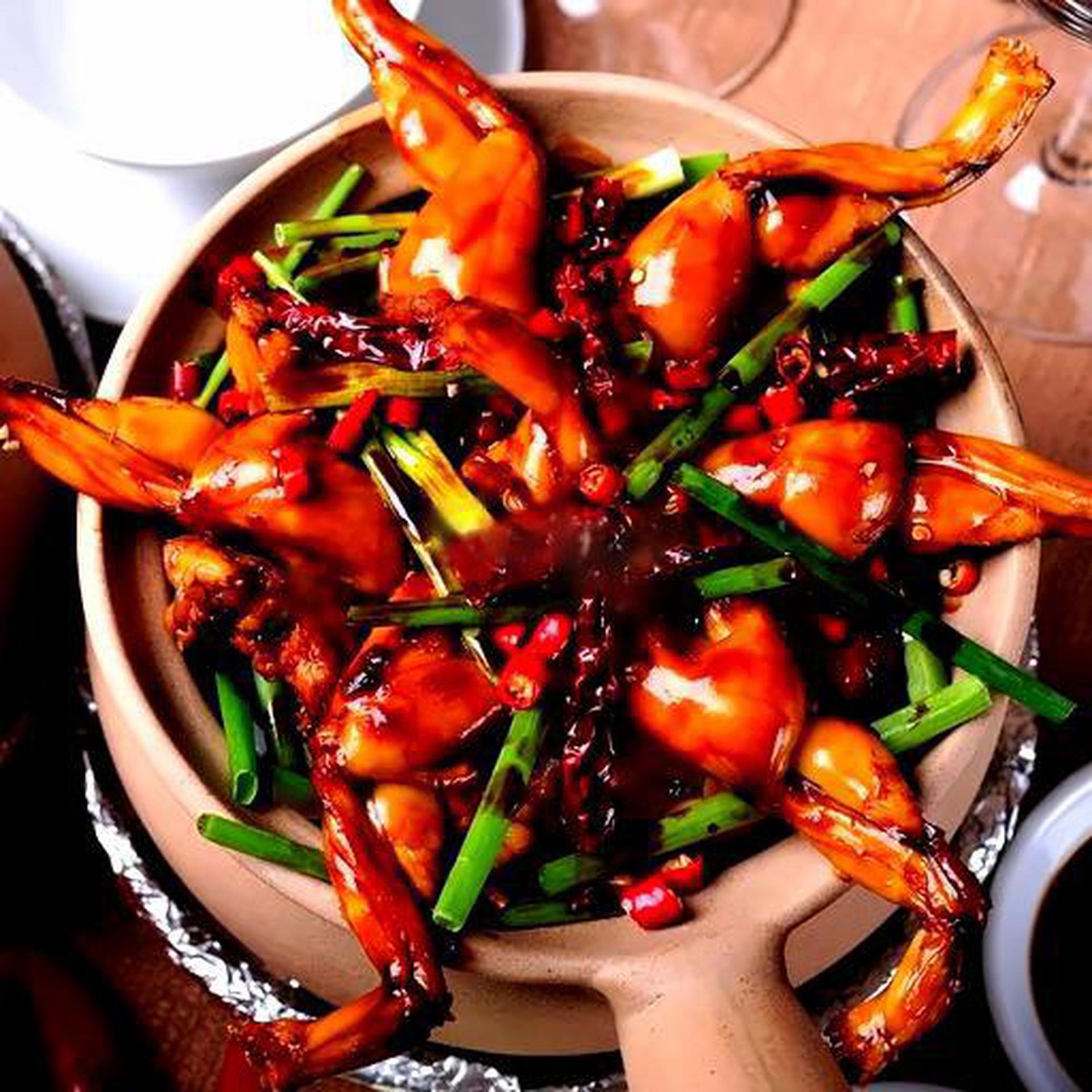 Hình ảnh Cháo hương tỏi + ếch Singapore - 2 con 
