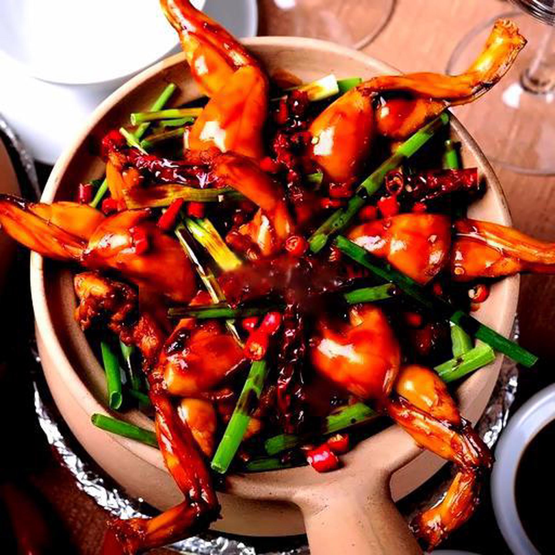 Hình ảnh Cháo hương lá dứa + ếch Singapore 2 con 