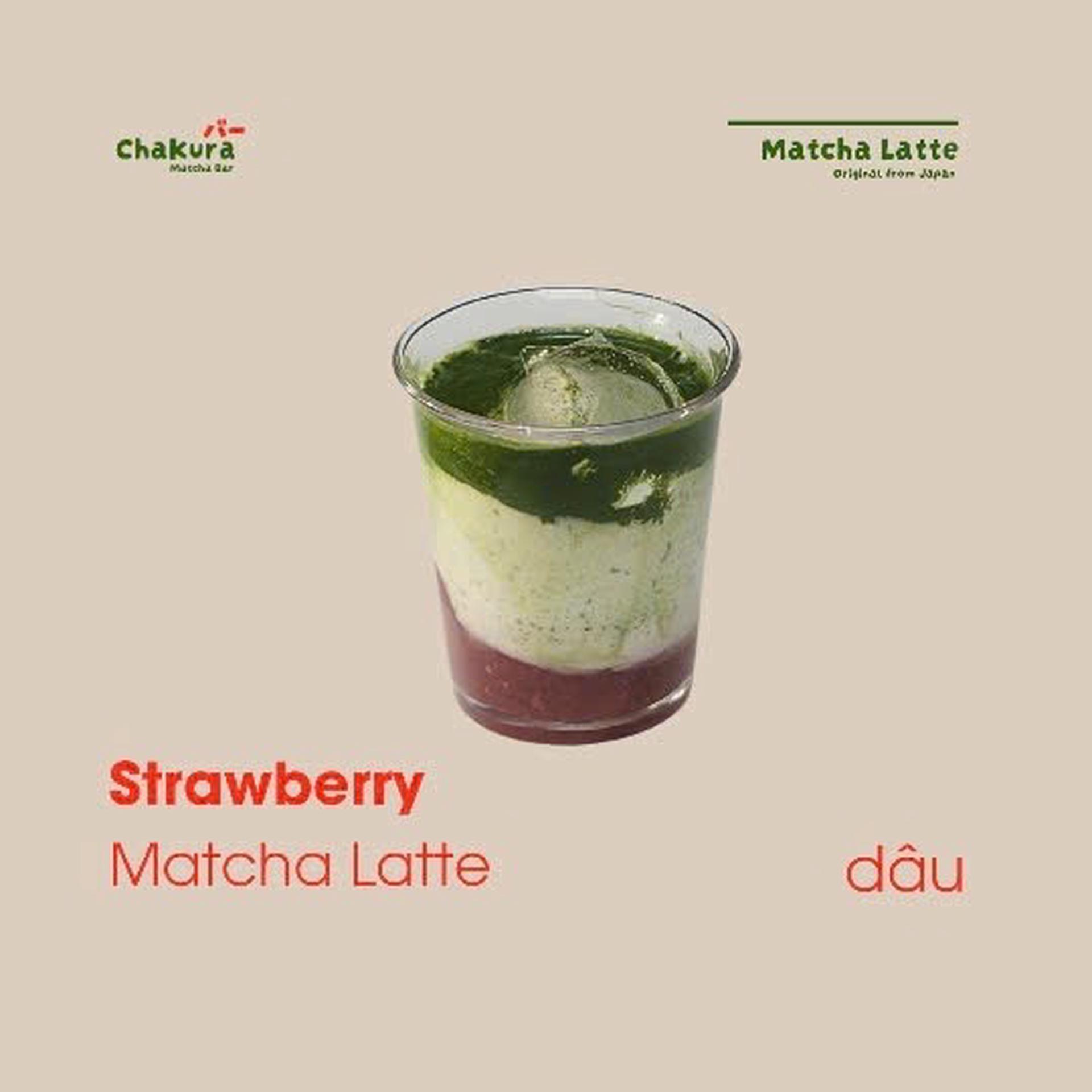 Hình ảnh Strawberry Matcha latte