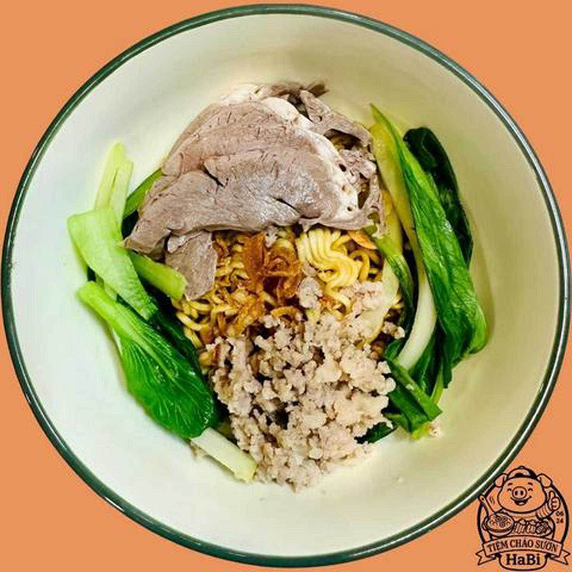 Hình ảnh MÌ trộn tim heo