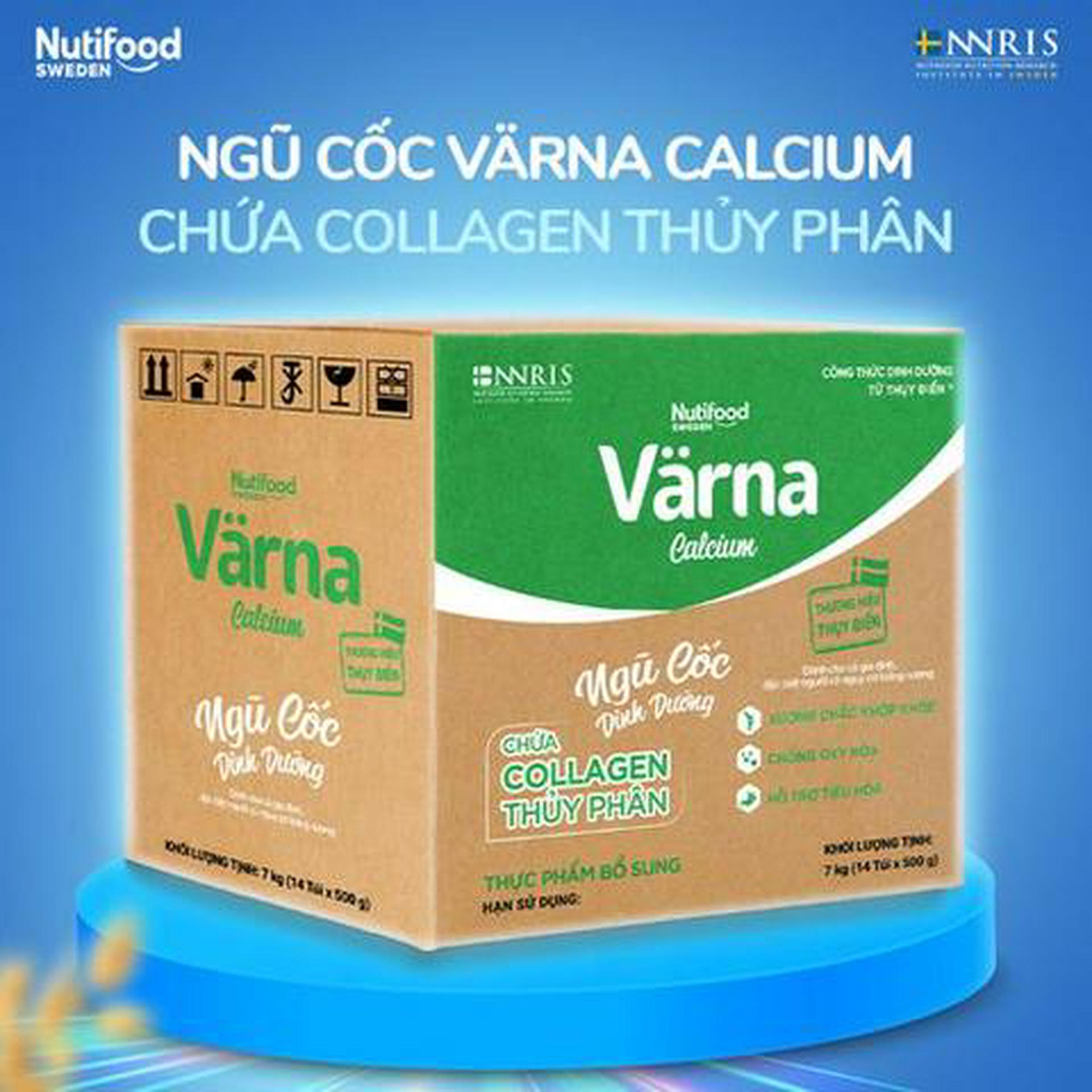 Hình ảnh Thùng 14 Túi Ngũ Cốc Dinh Dưỡng Varna Calcium Túi 500g
