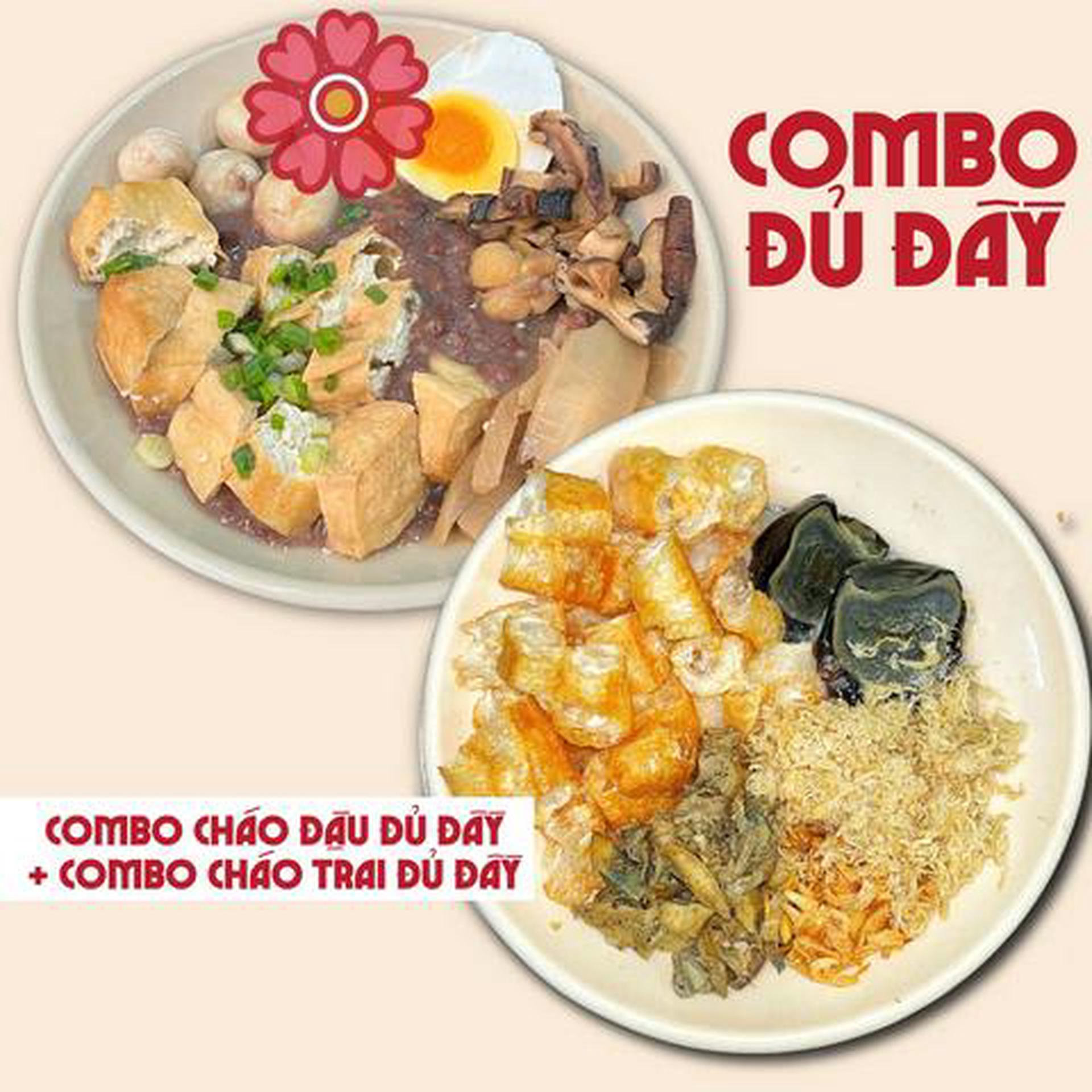 Hình ảnh COMBO Cháo Trai Đủ Đầy + Cháo Đậu Cà Đủ Đầy