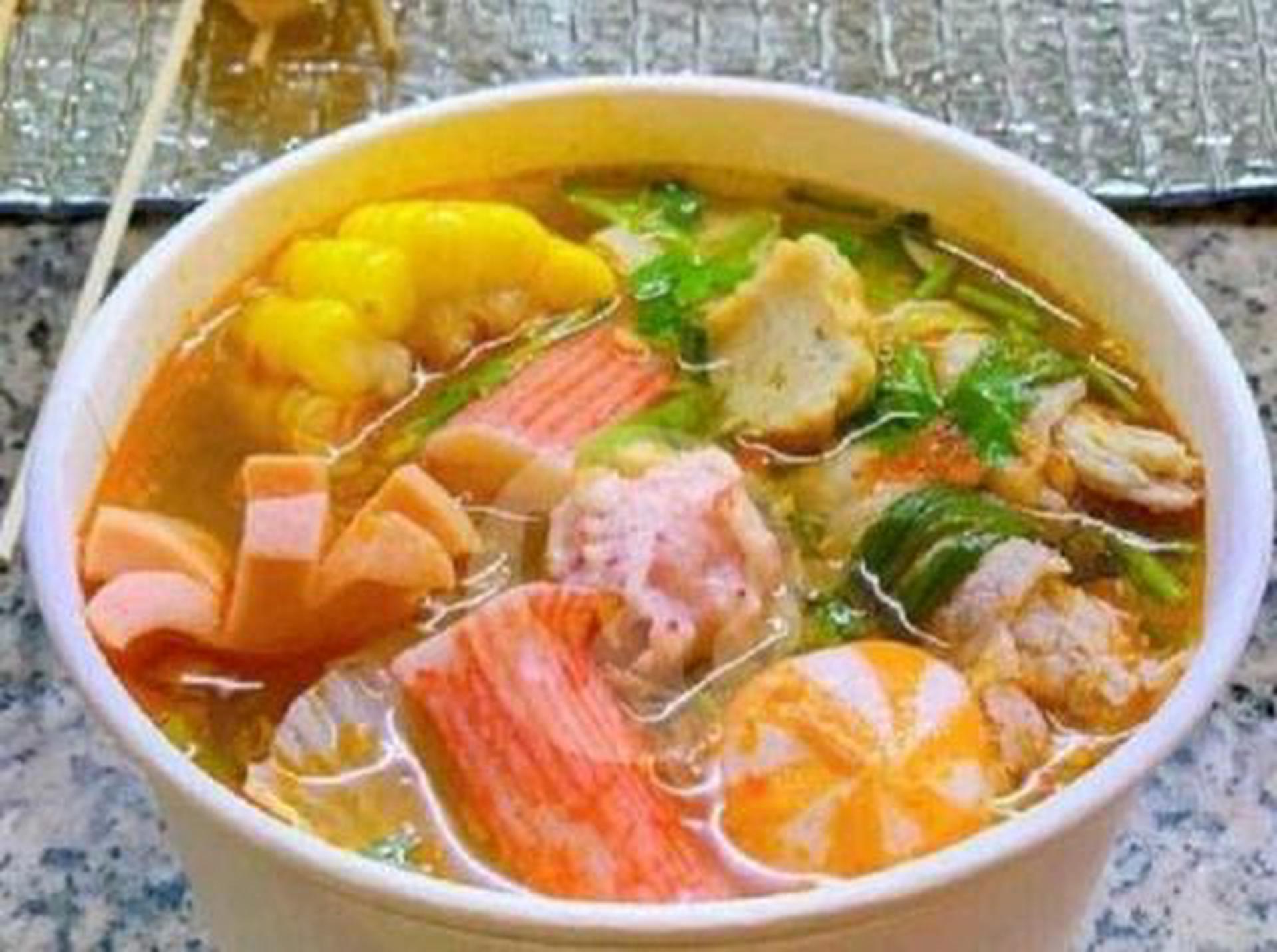Hình ảnh Mì nhím cam + sò điệp