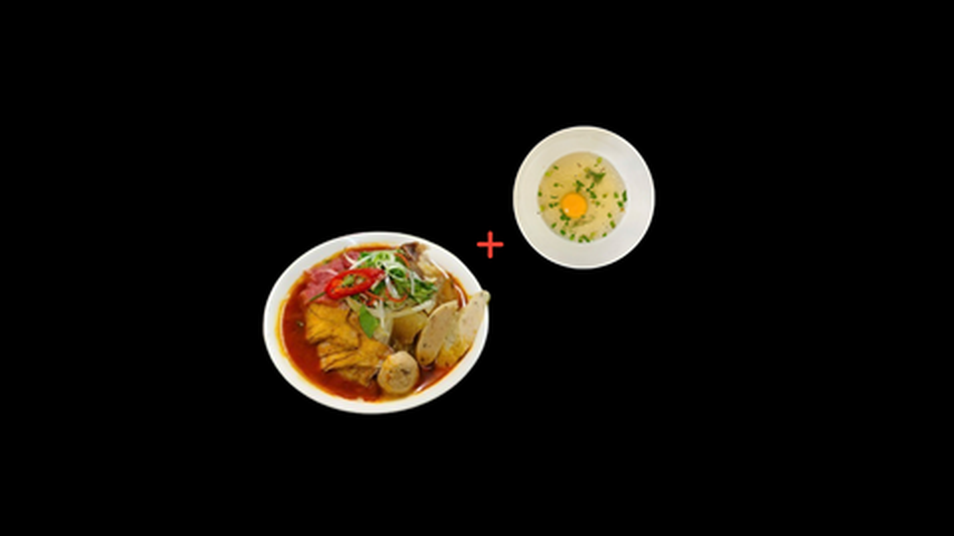 Hình ảnh Combo Bún Bò Tự Chọn+Trứng Trần