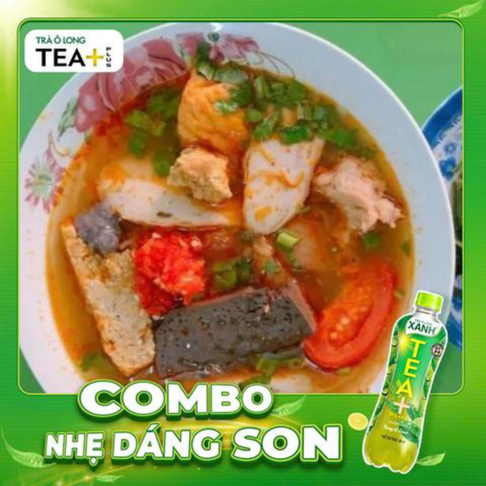 Hình ảnh COMBO BÚN RIÊU CUA CHẢ MỌC + NƯỚC NGỌT OLONG XANH