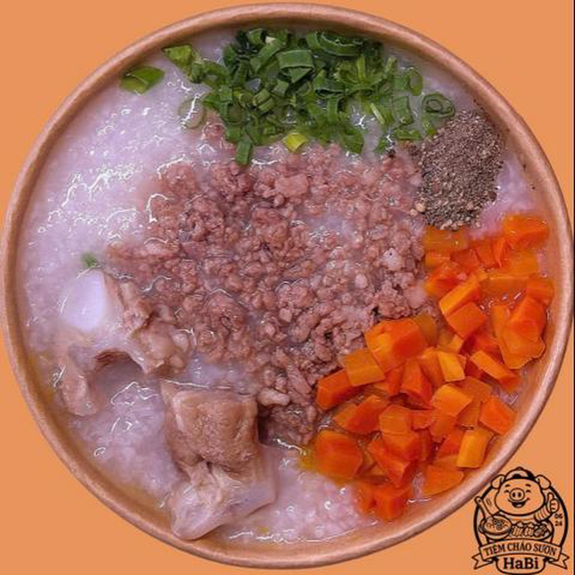 Hình ảnh Cháo sườn cà rốt