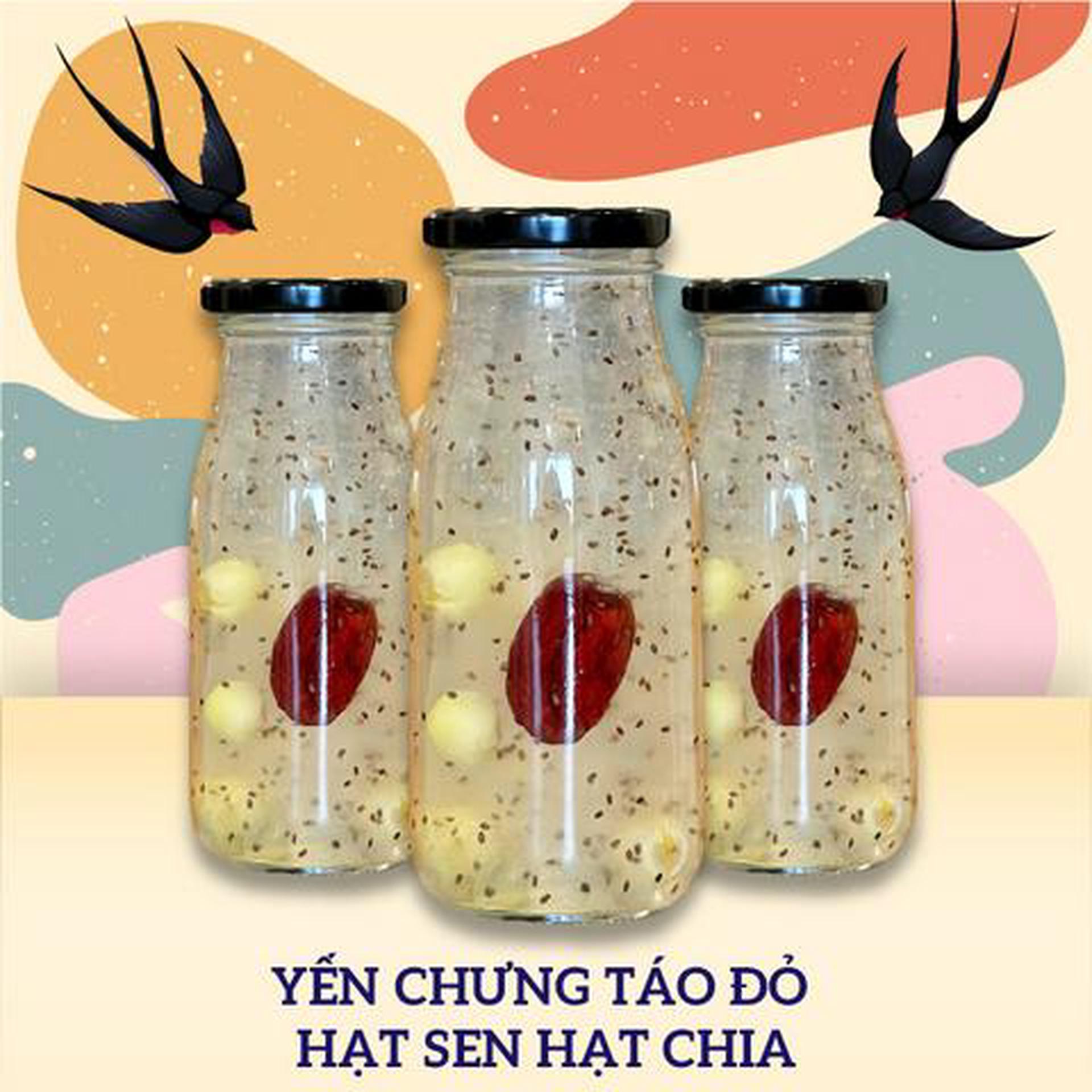 Hình ảnh Yến chưng táo đỏ hạt sen hạt chia