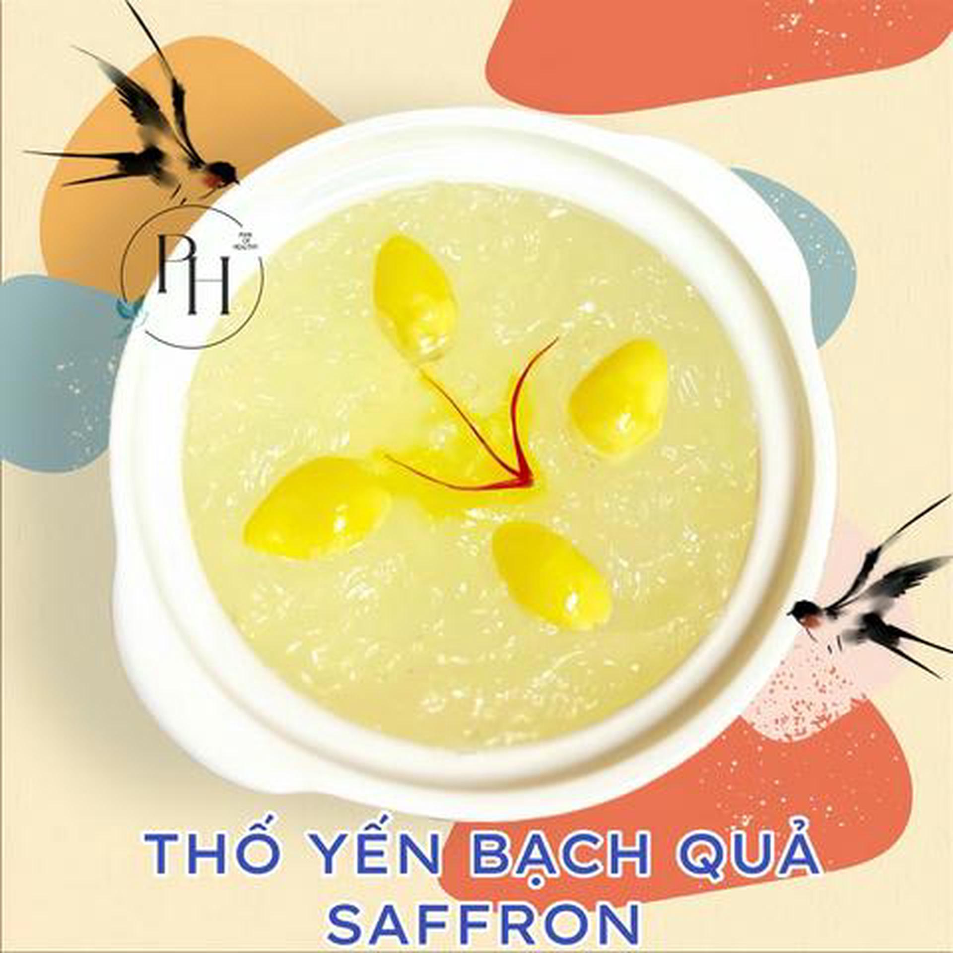 Hình ảnh Thố yến bạch quả saffron
