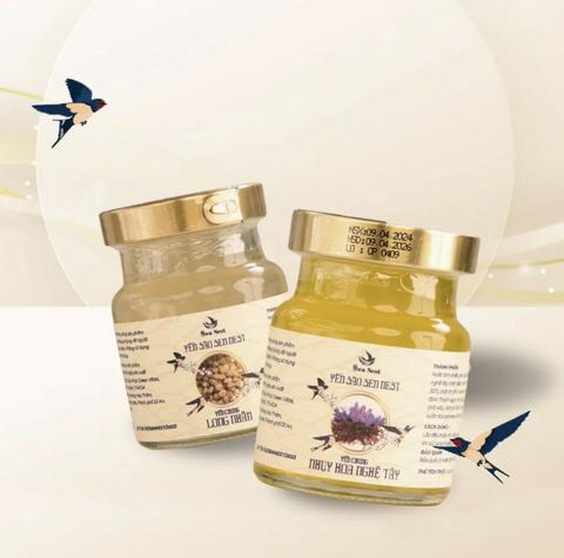 Hình ảnh Combo 1 yến chưng hoa nghệ tây - 1 yến chưng long nhãn