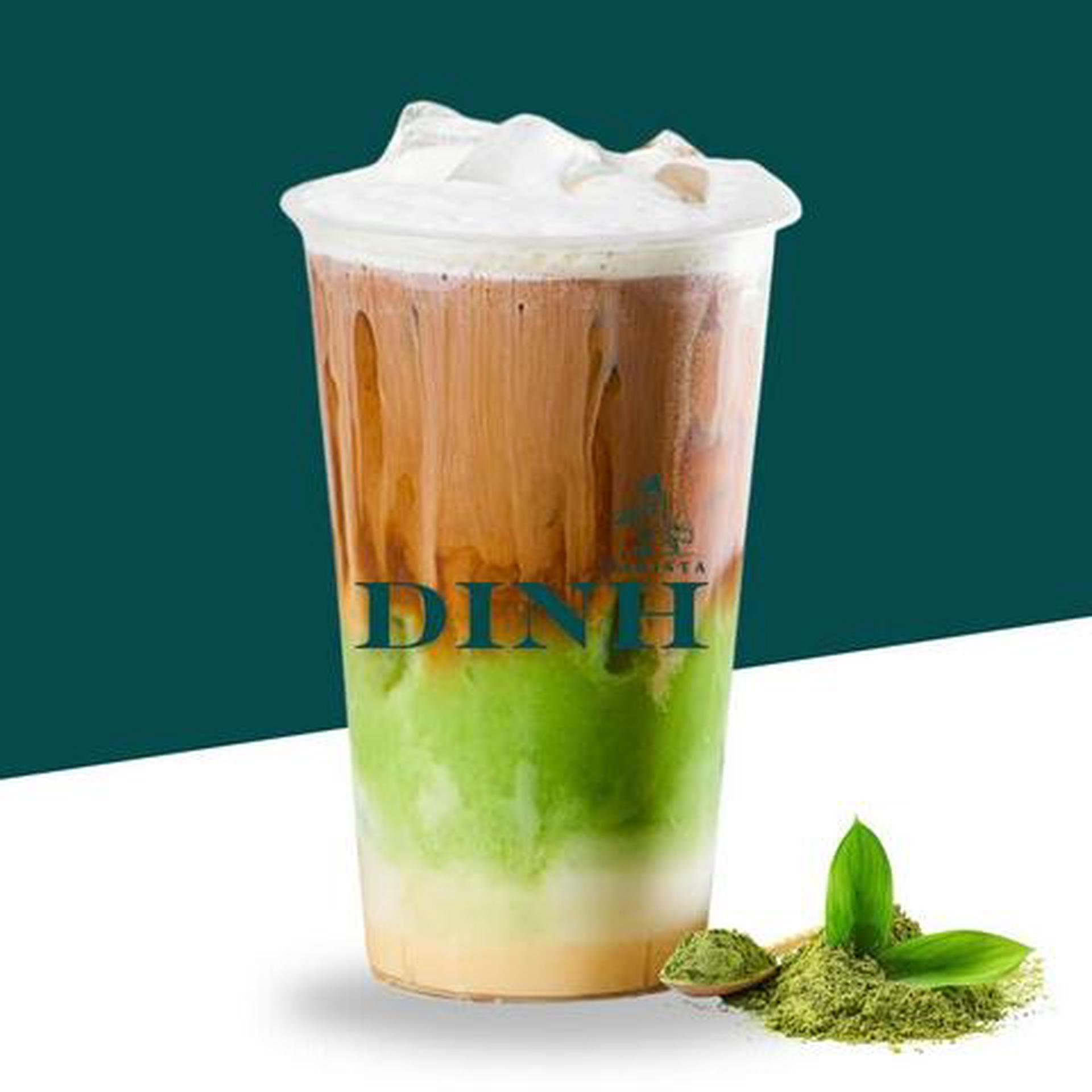 Hình ảnh Matcha latte ca cao - Matcha latte cocoa