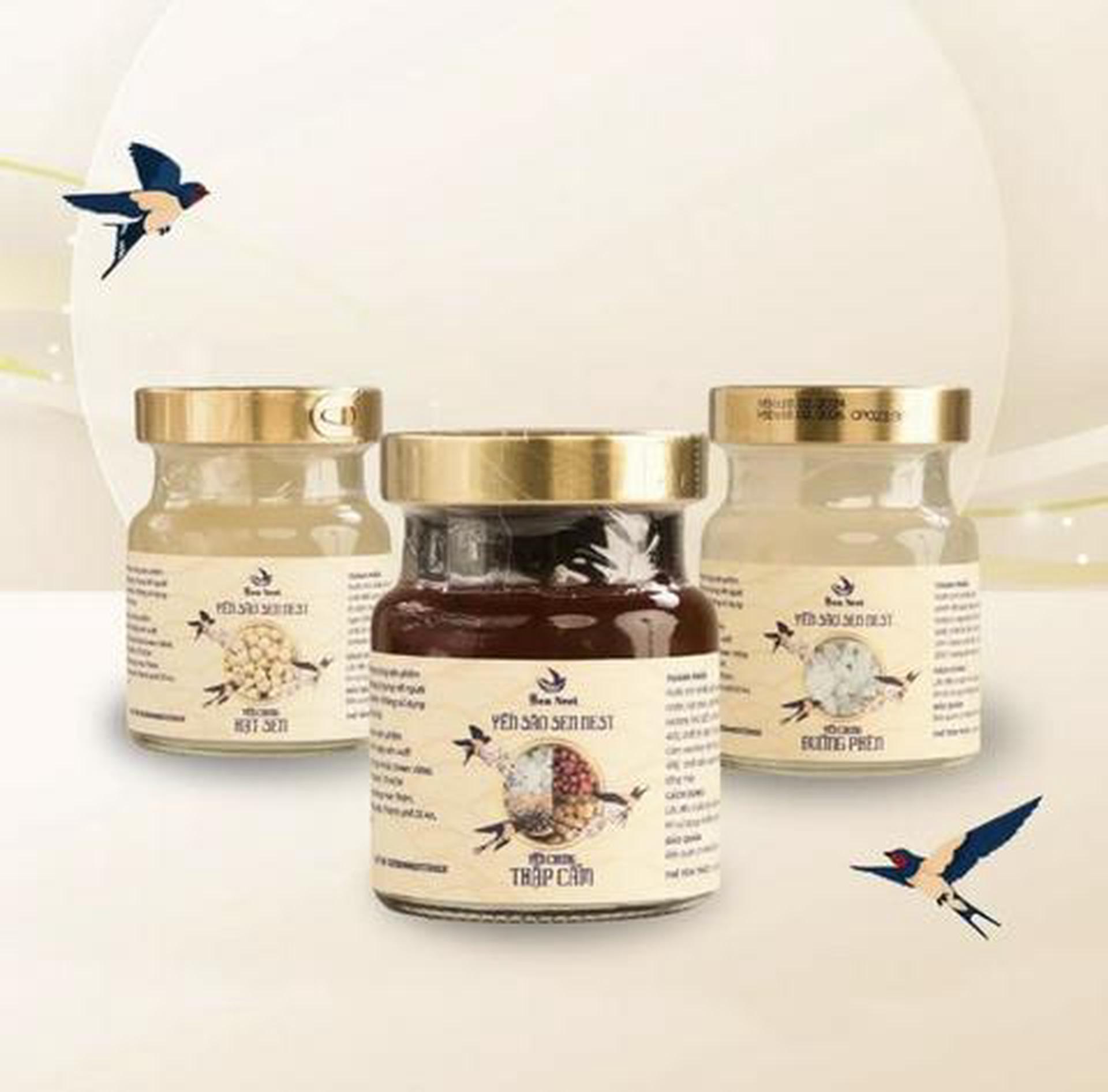 Hình ảnh Combo 1 yến chưng thập cẩm - 1 yến chưng hạt sen - 1 đường phèn