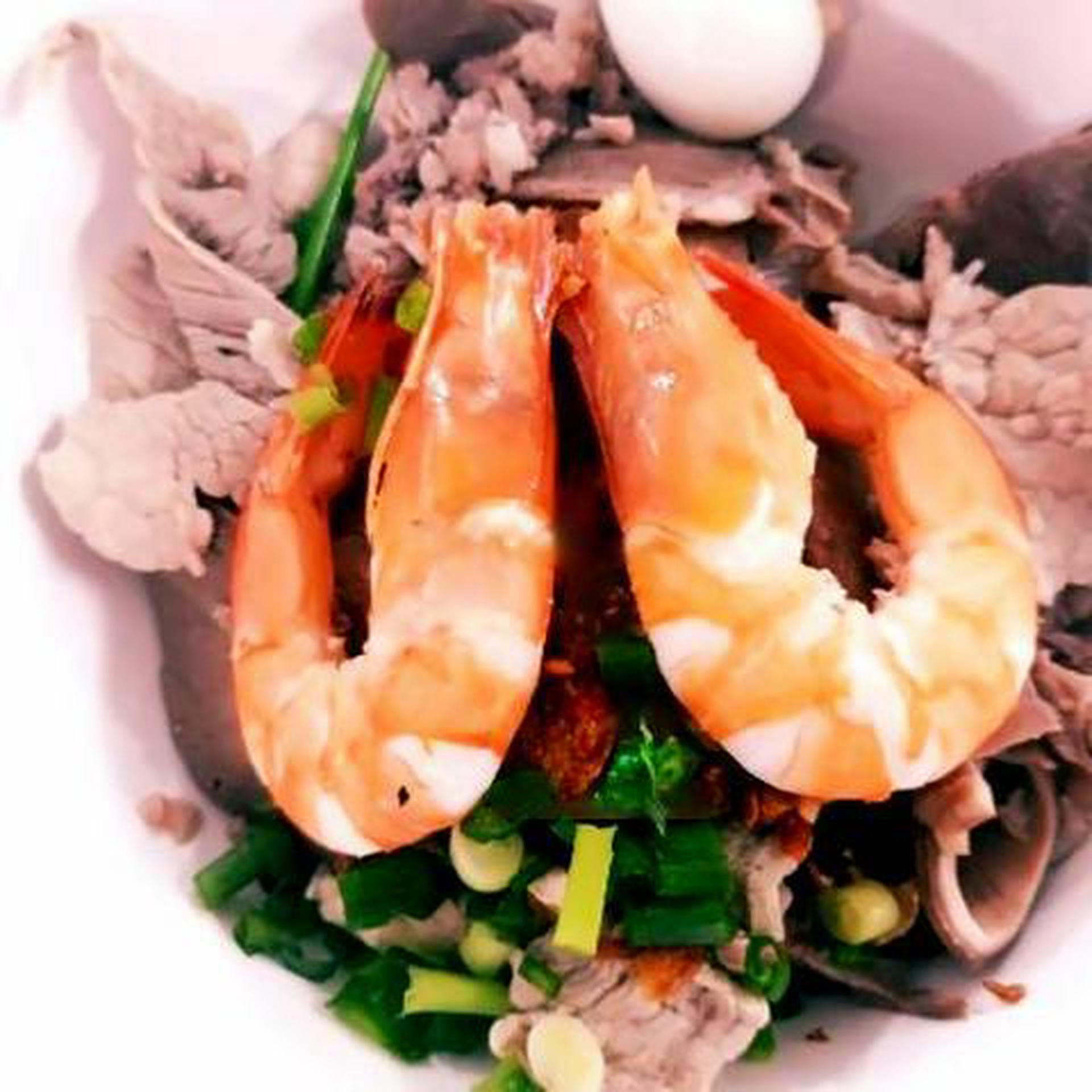 Hình ảnh Mì nước kèm nước sâm nhà làm