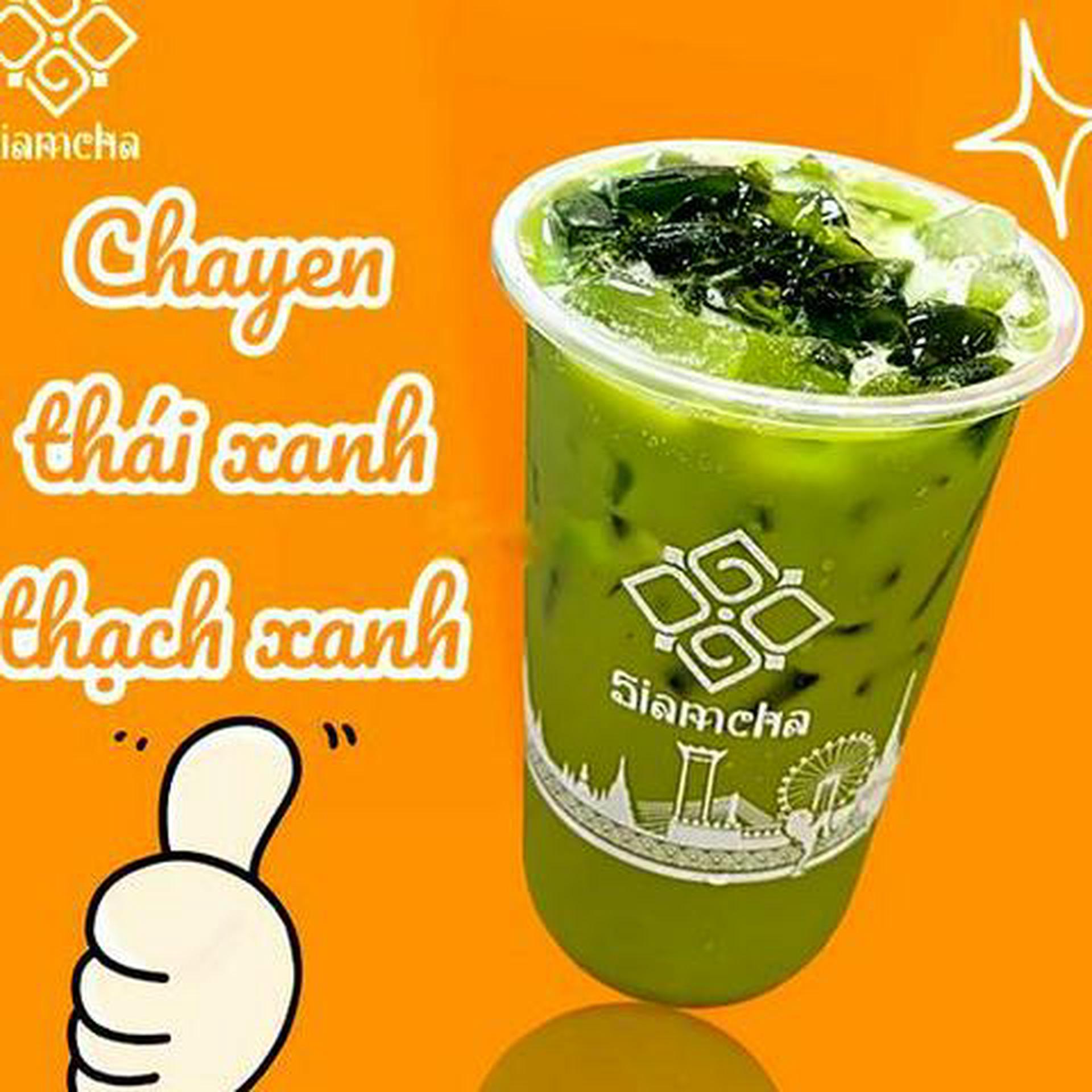Hình ảnh Trà sữa Thái Xanh Trân Châu Đen size M