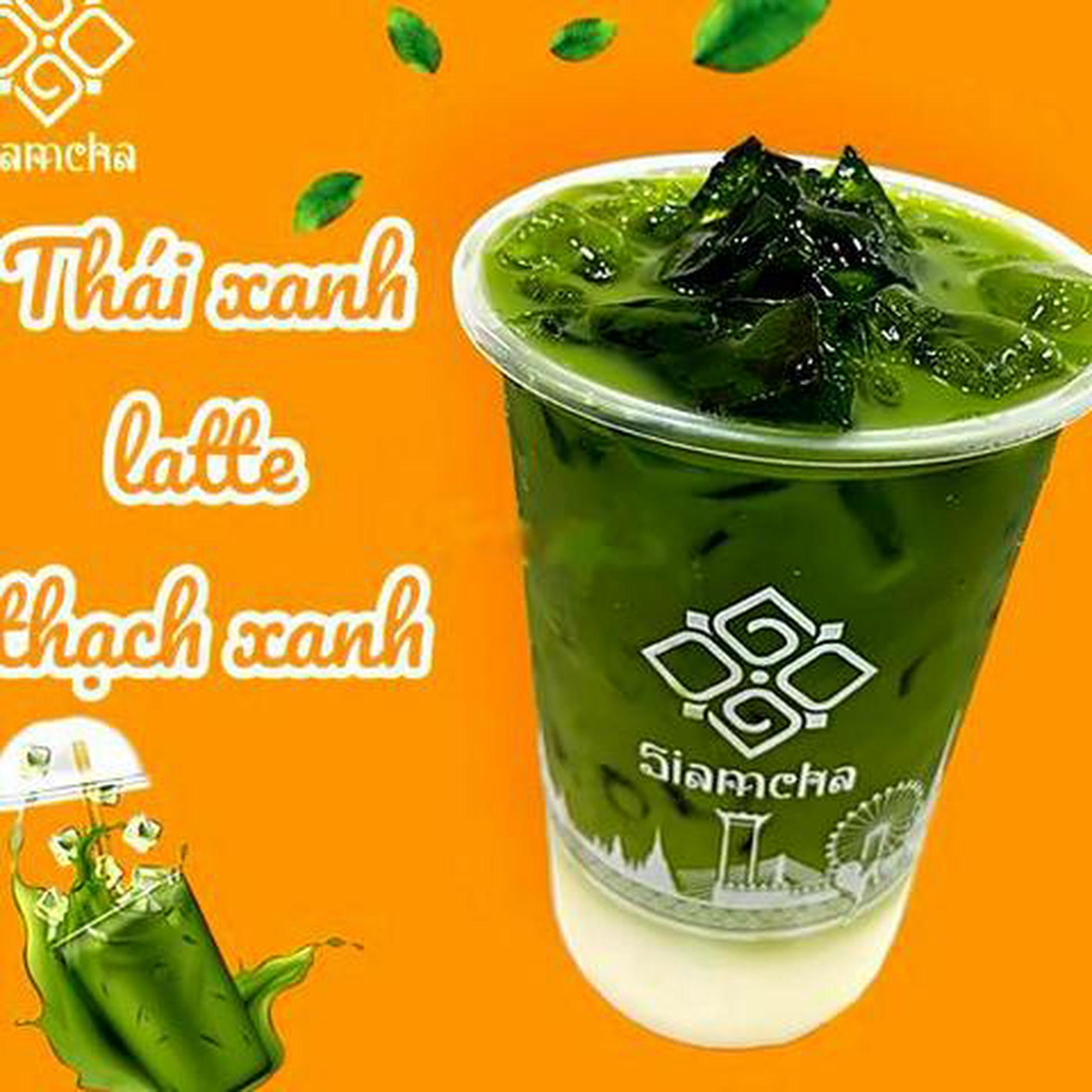 Hình ảnh Thái Xanh Latte Trân Châu Đen