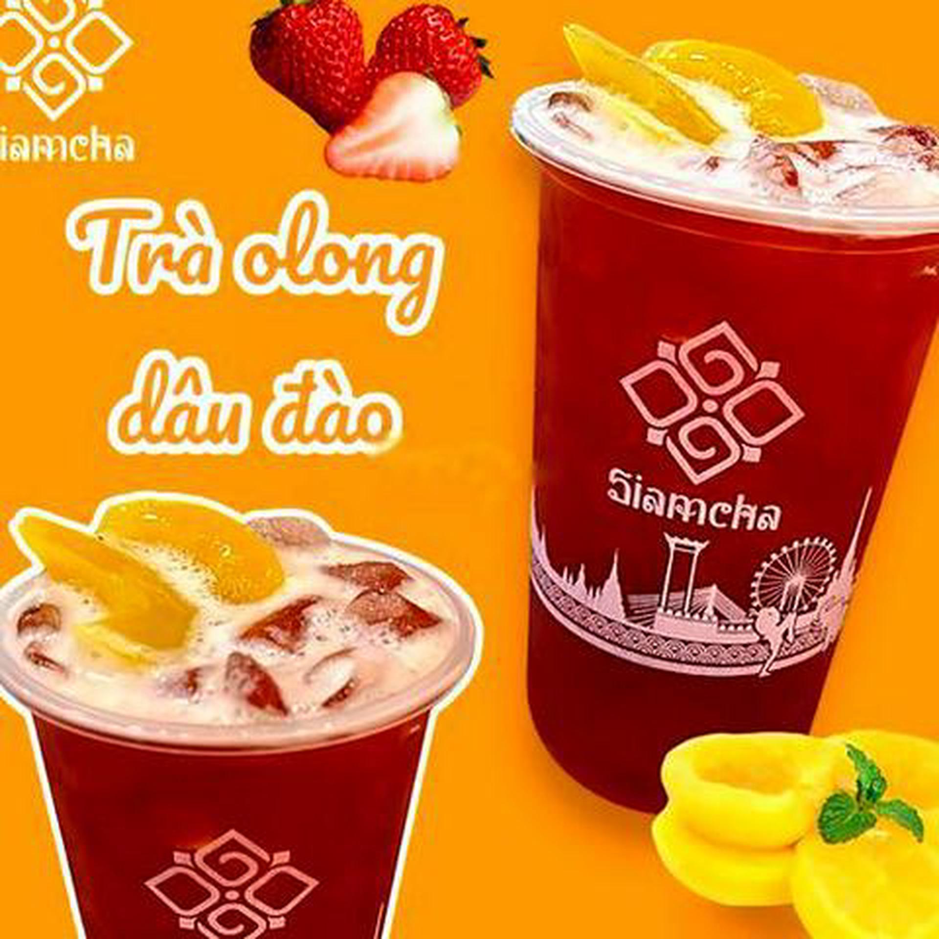 Hình ảnh Trà Olong Dâu Đào