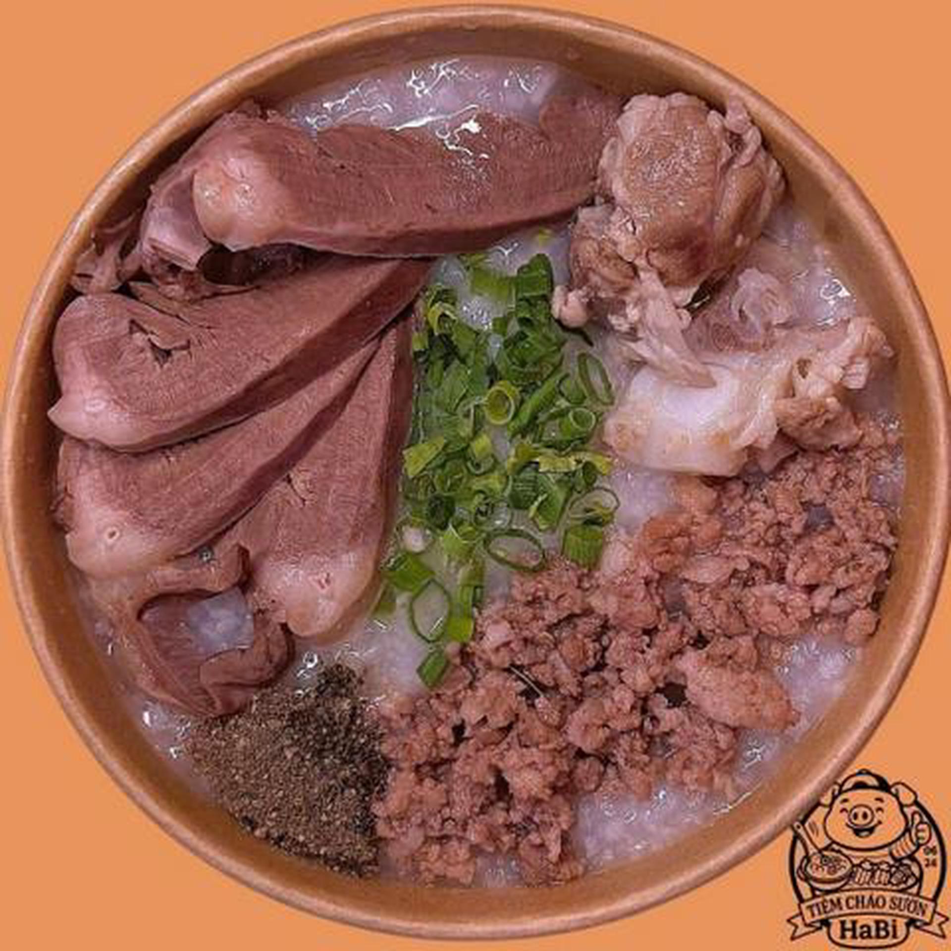Hình ảnh Cháo sườn tim heo