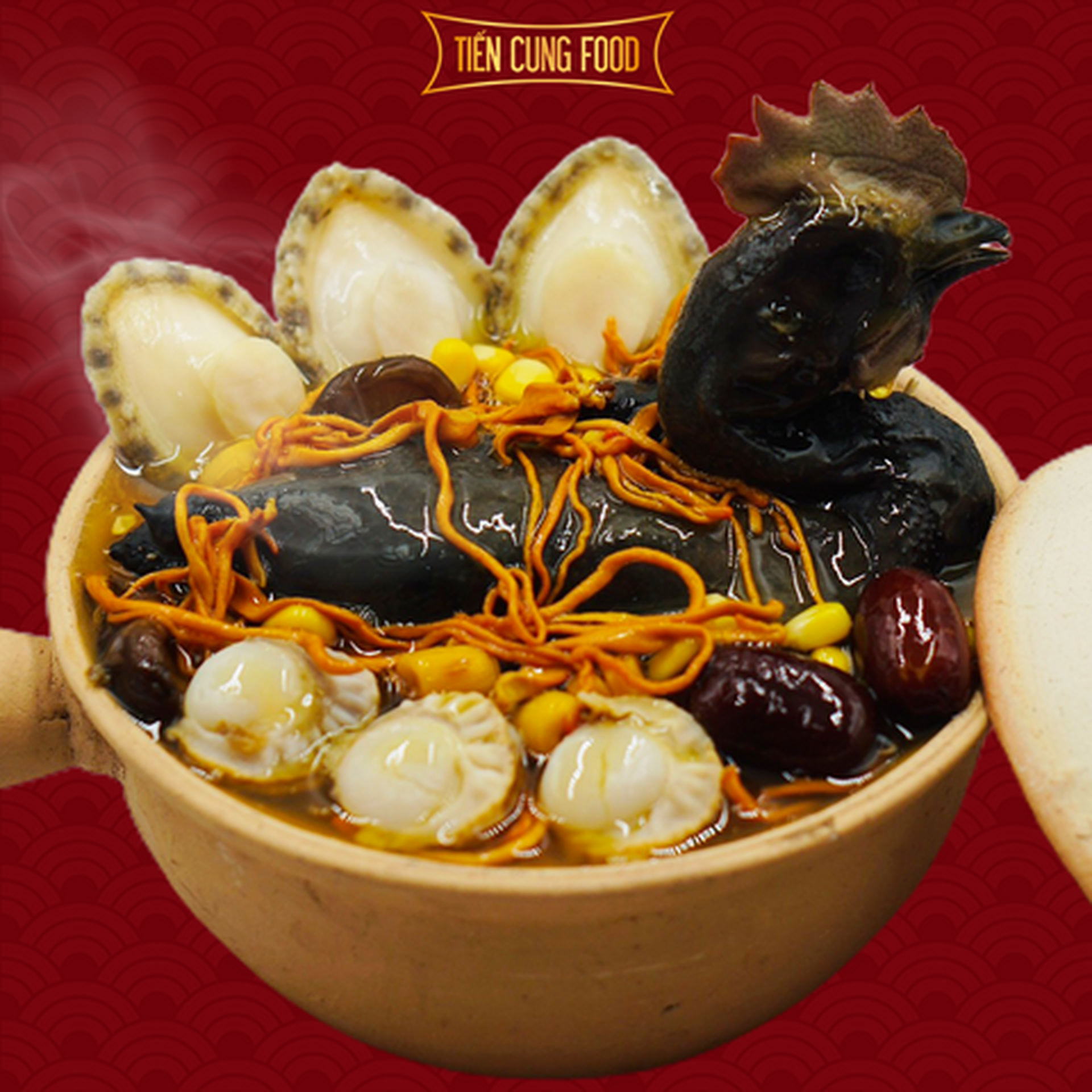Hình ảnh Gà ác hầm bào ngư (1 người)