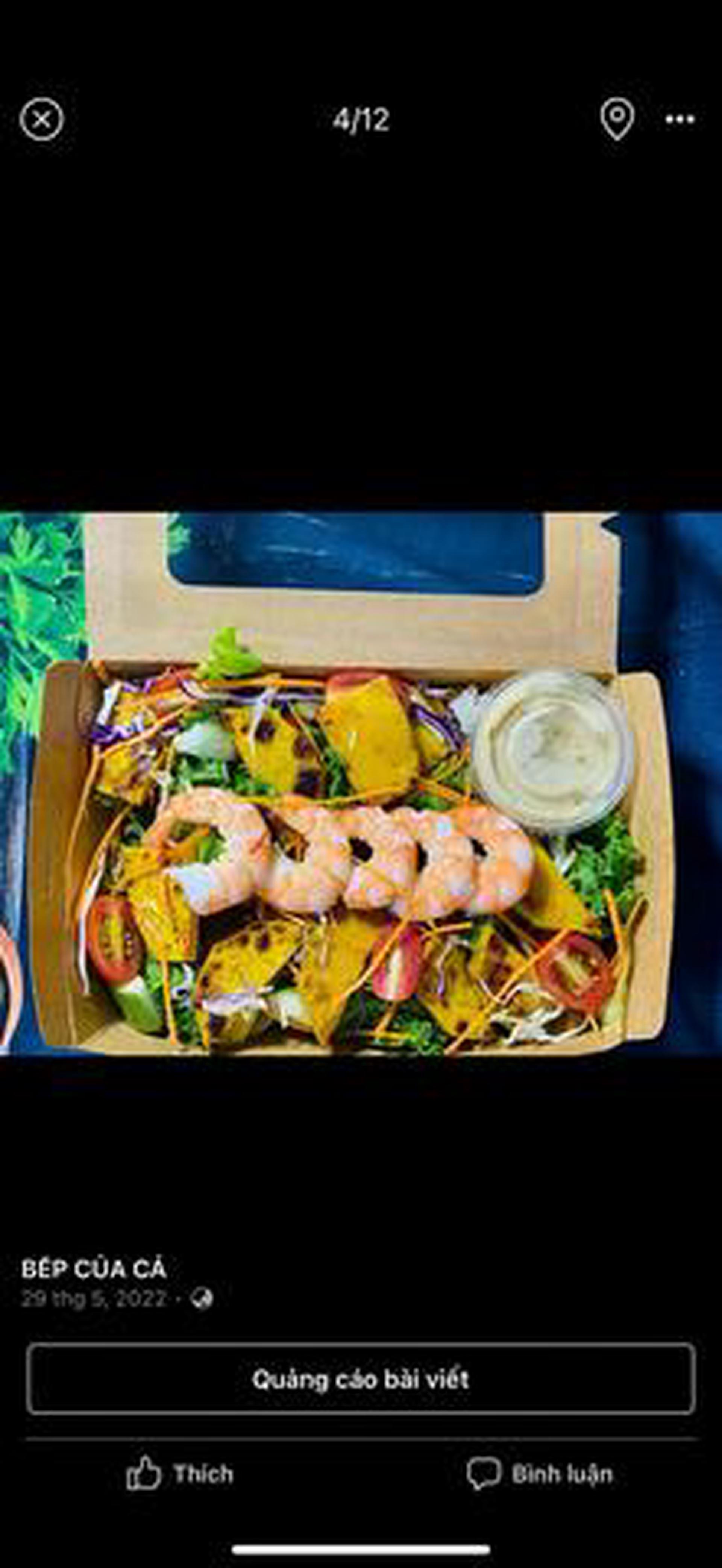 Hình ảnh Salad bí đỏ tôm sốt giấm nho đen