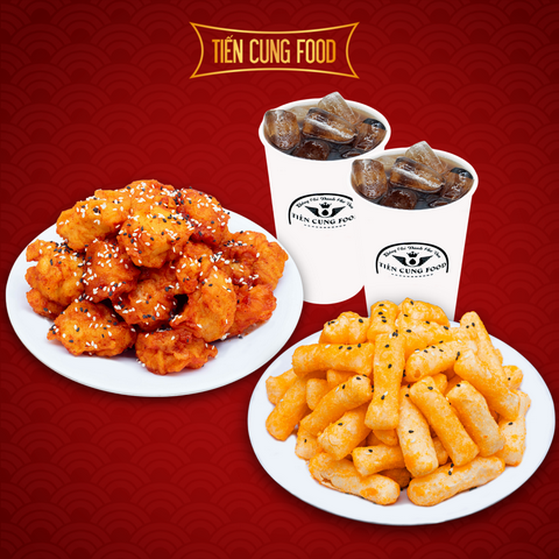 Hình ảnh Combo Ăn Đã Thèm Gà Rán + Bánh Gạo Lắc + Pepsi Tẩy Đá