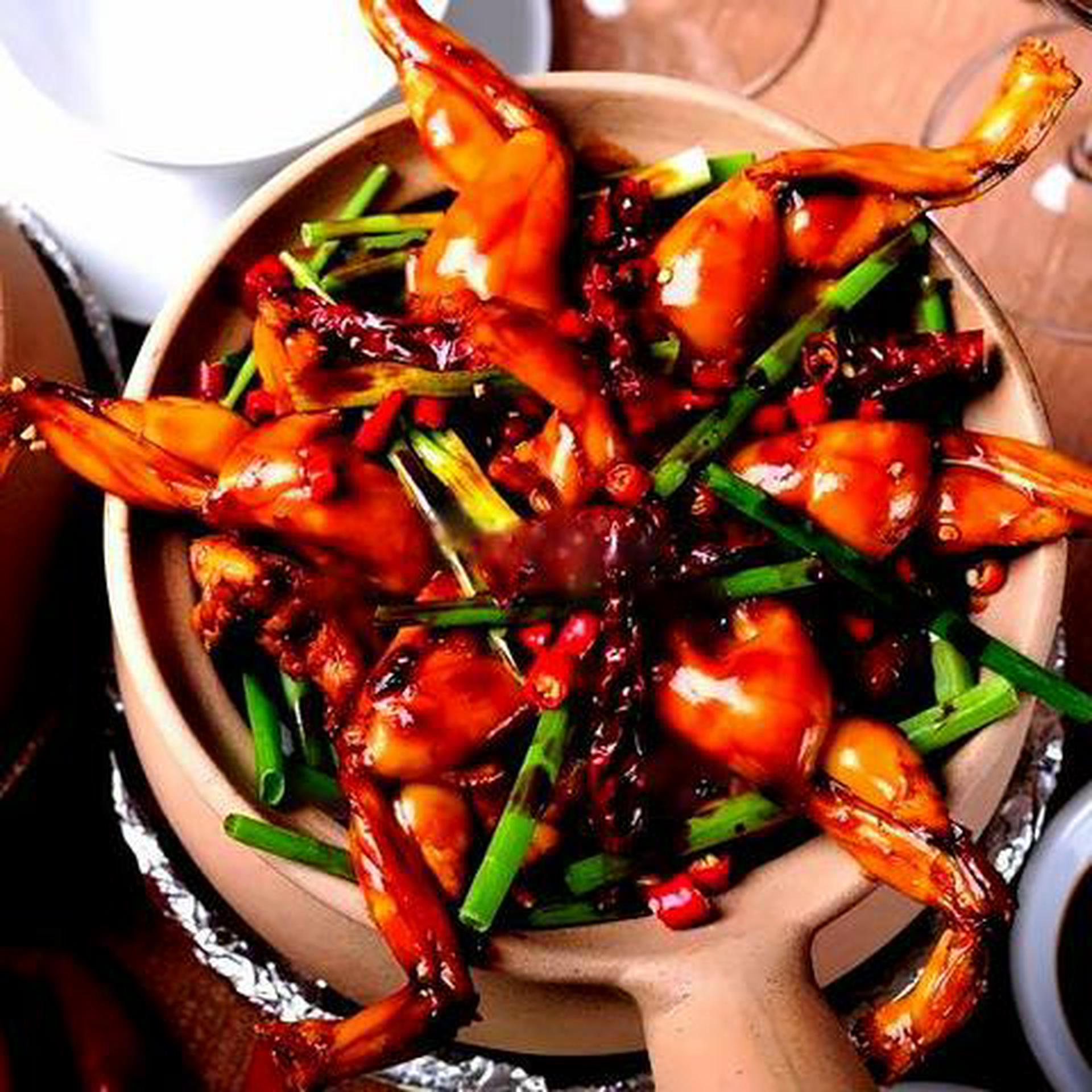Hình ảnh Cháo hương hành + ếch kho sả - 2 con 