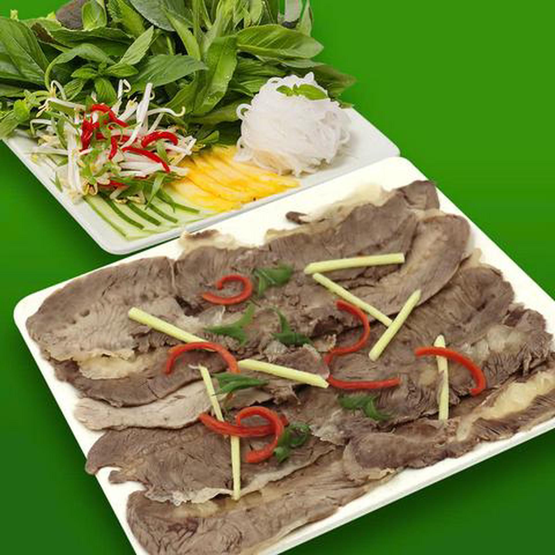 Hình ảnh Bắp bò cuộn rau rừng